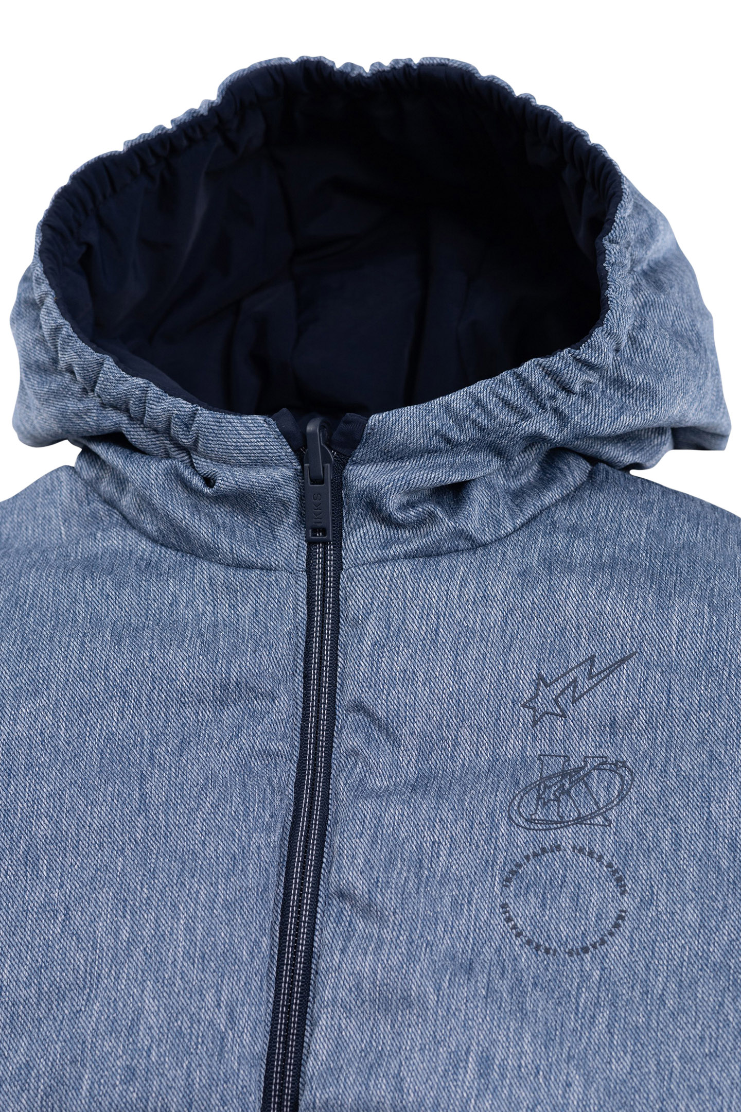 BOY'S REVERSIBLE NYLON DENIM AND NAVY JACKET 6