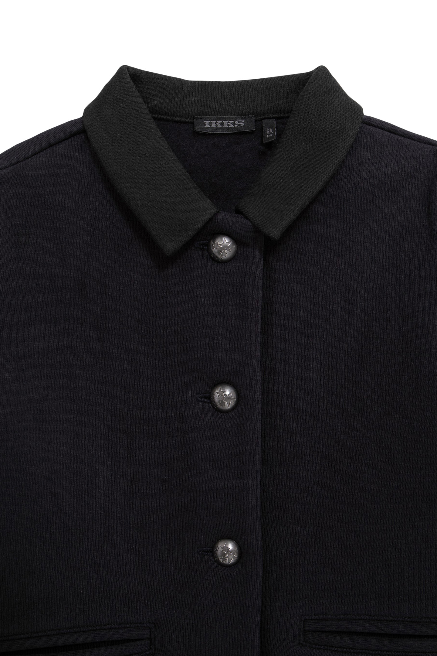 GIRL'S NAVY FLEECE BUTTON-DOWN CARDIGAN 3