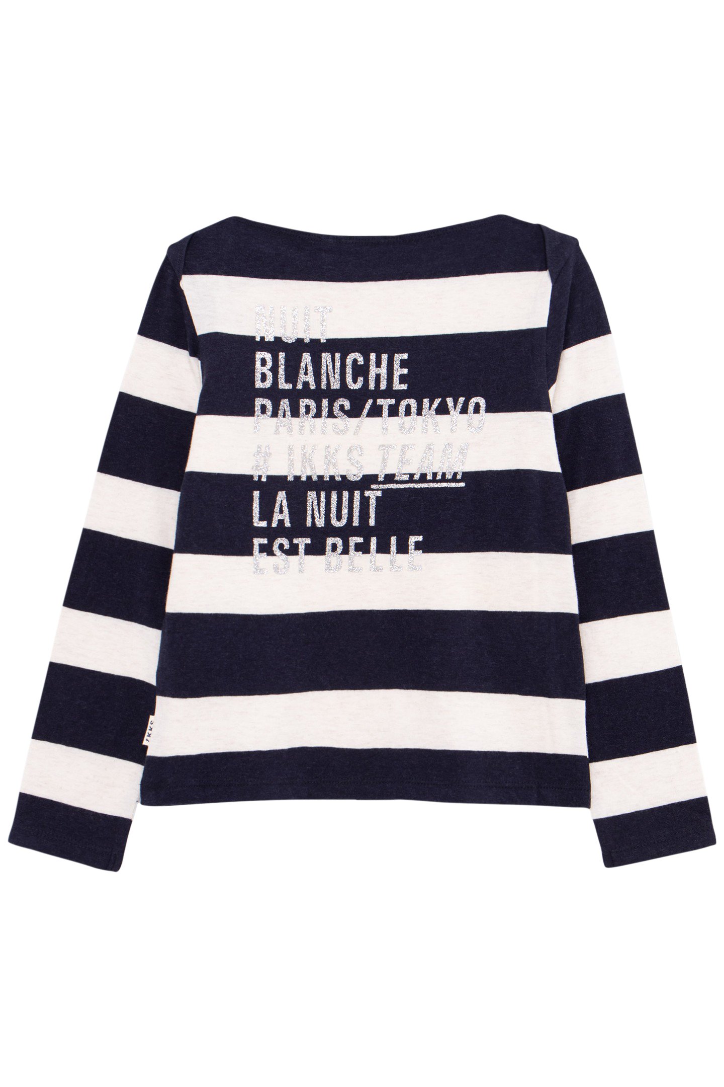 GIRL’S SAILOR-STRIPE T-SHIRT, STUDDED LIGHTNING AND SLOGAN 2