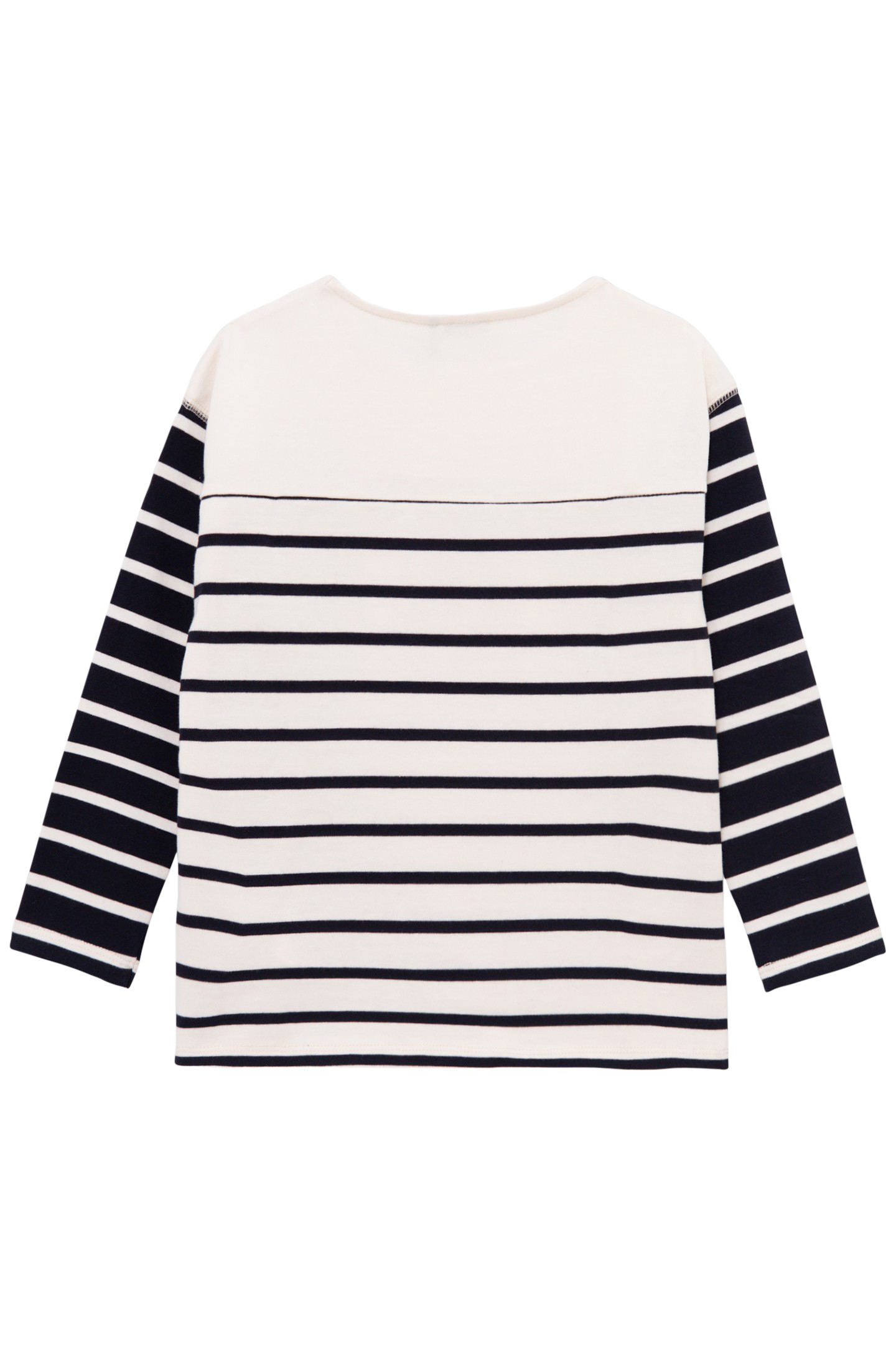 BOY'S ECRU SAILOR T-SHIRT WITH CONTRASTING SLEEVES 2
