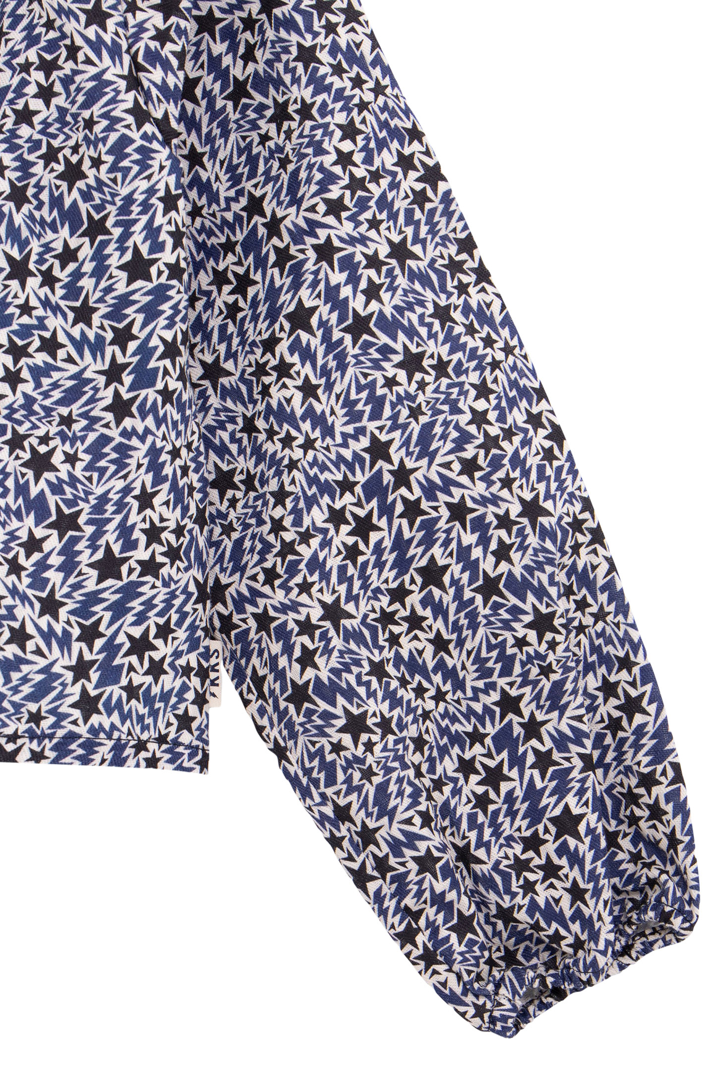 GIRL’S ECRU ORGANIC COTTON STARS-LIGHTNING PRINT BLOUSE 4