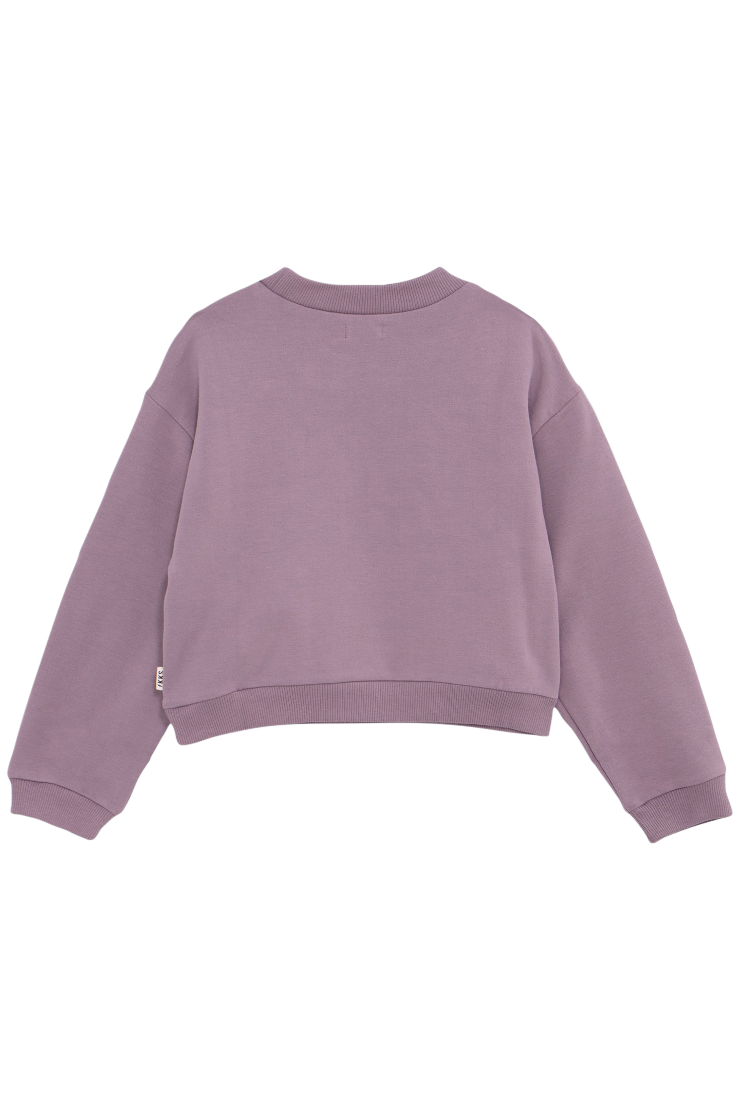 GIRL'S LILAC BLUE FLOCKED VELVET MESSAGE SWEATSHIRT 2
