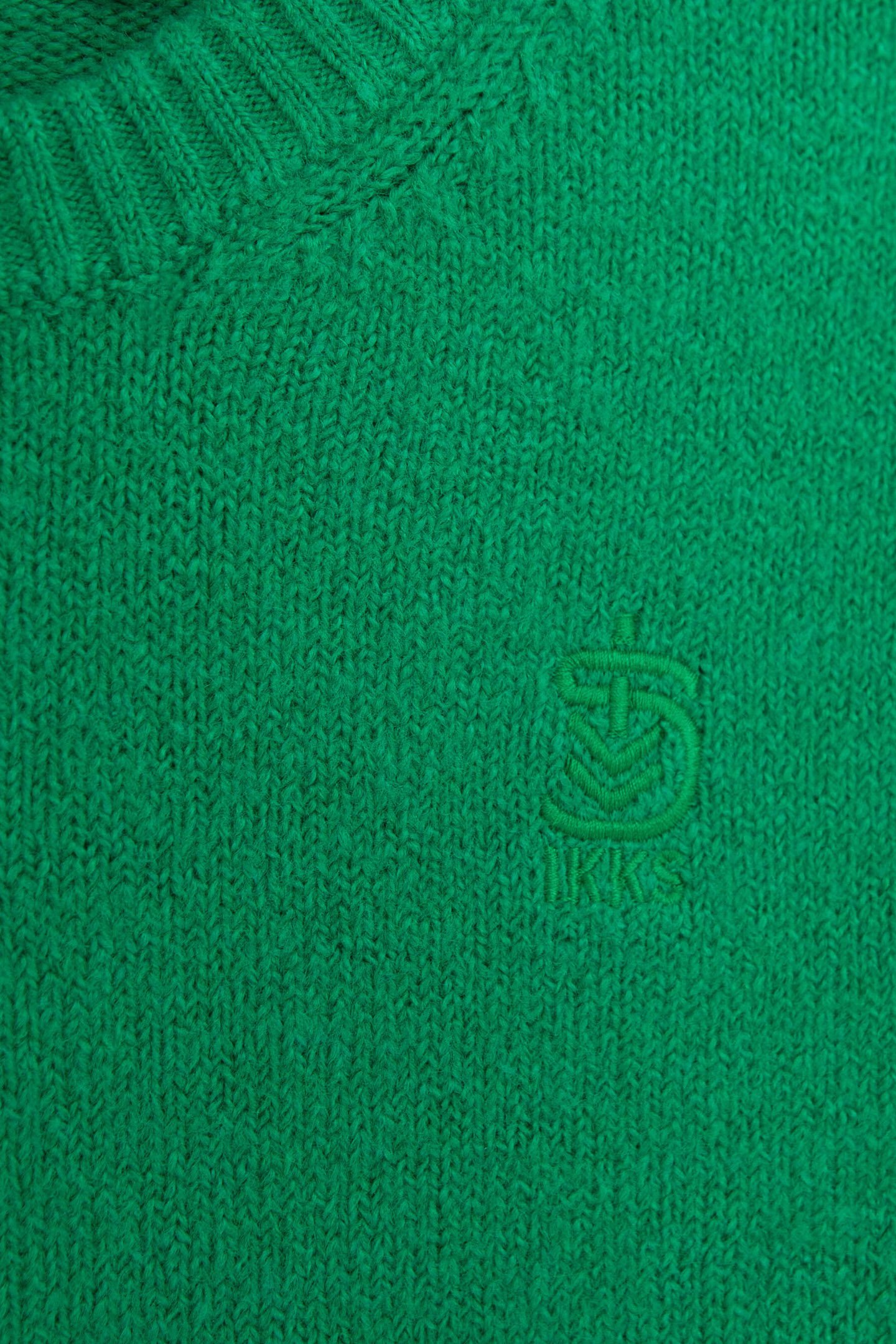 BOY'S GREEN FLUFFY KNIT SWEATER 6