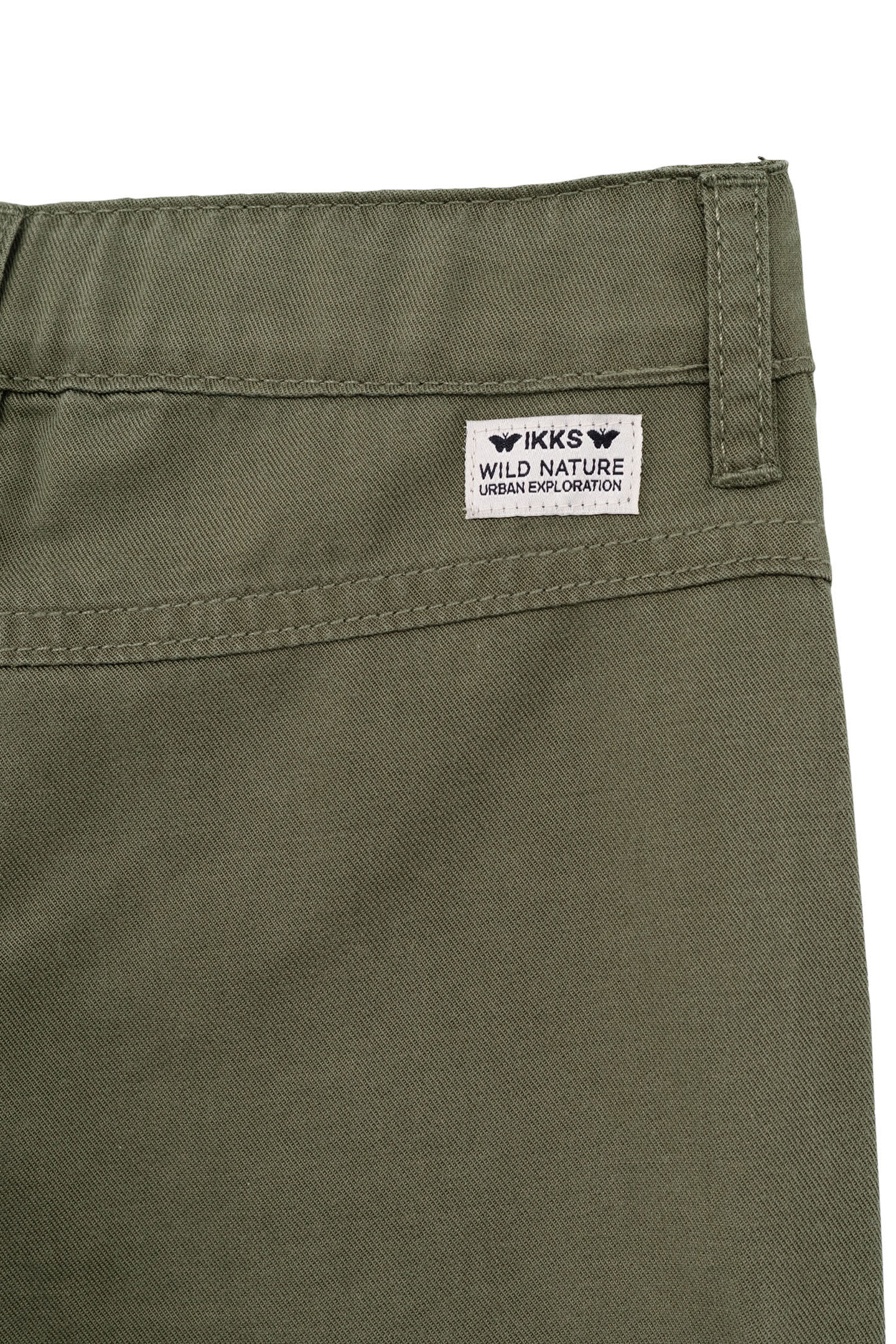 BATTLE PANTS KHAKI FANCY BRAID GIRL'S POCKET 4