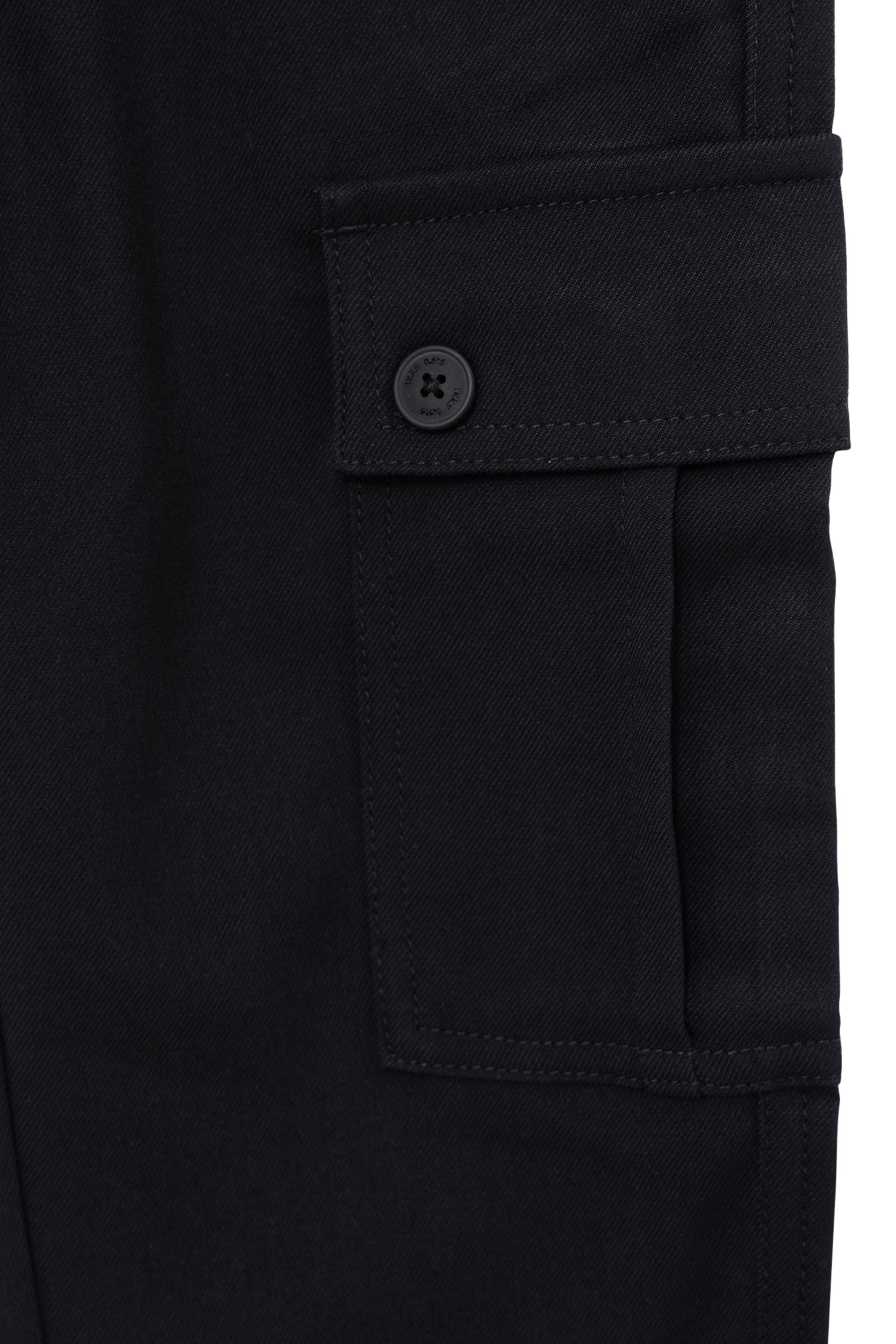 BLACK BATTLE PANTS WITH ELASTIC WAISTBAND FOR BOYS 6