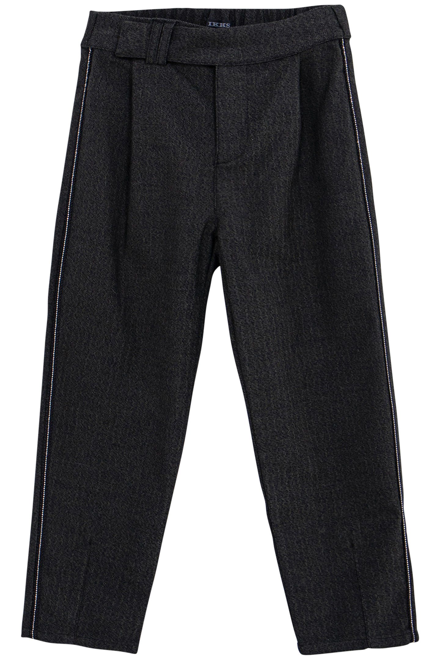 GIRL'S BLACK FAUX-UNI JEWEL-RIBBON PANTS 1