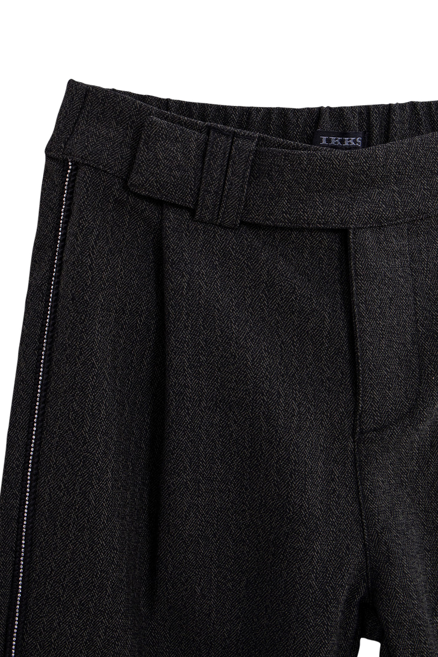 GIRL'S BLACK FAUX-UNI JEWEL-RIBBON PANTS 3