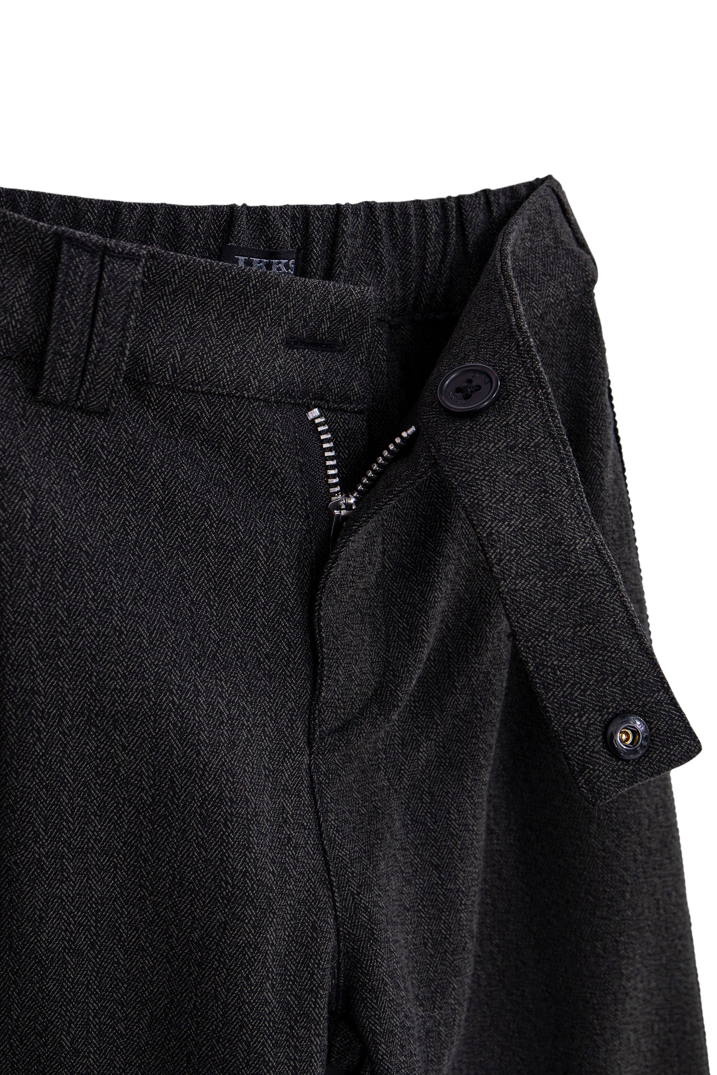 GIRL'S BLACK FAUX-UNI JEWEL-RIBBON PANTS 5