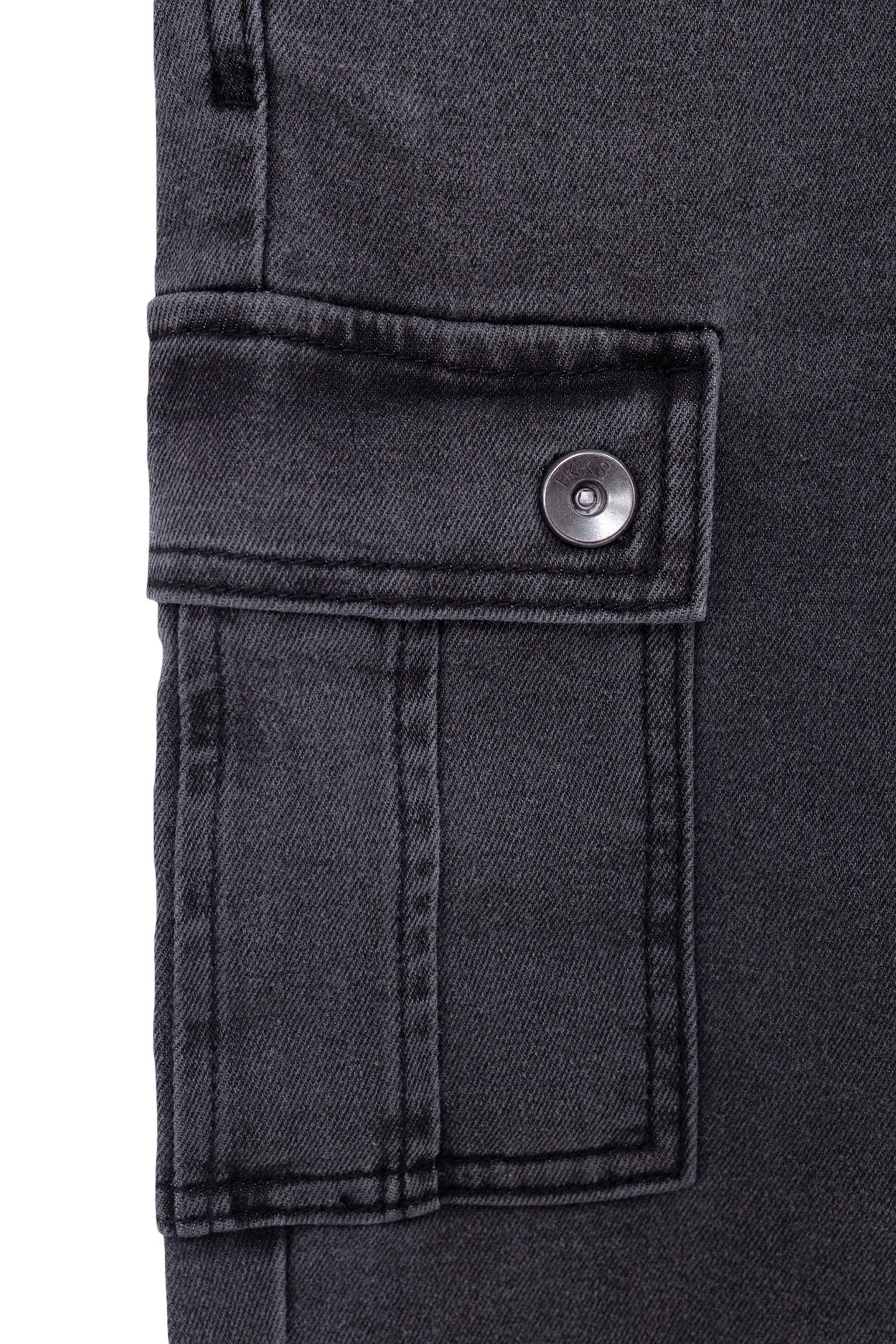 LOOSE GREY DENIM BATTLE SPIRIT JOGGERS FOR BOYS 5