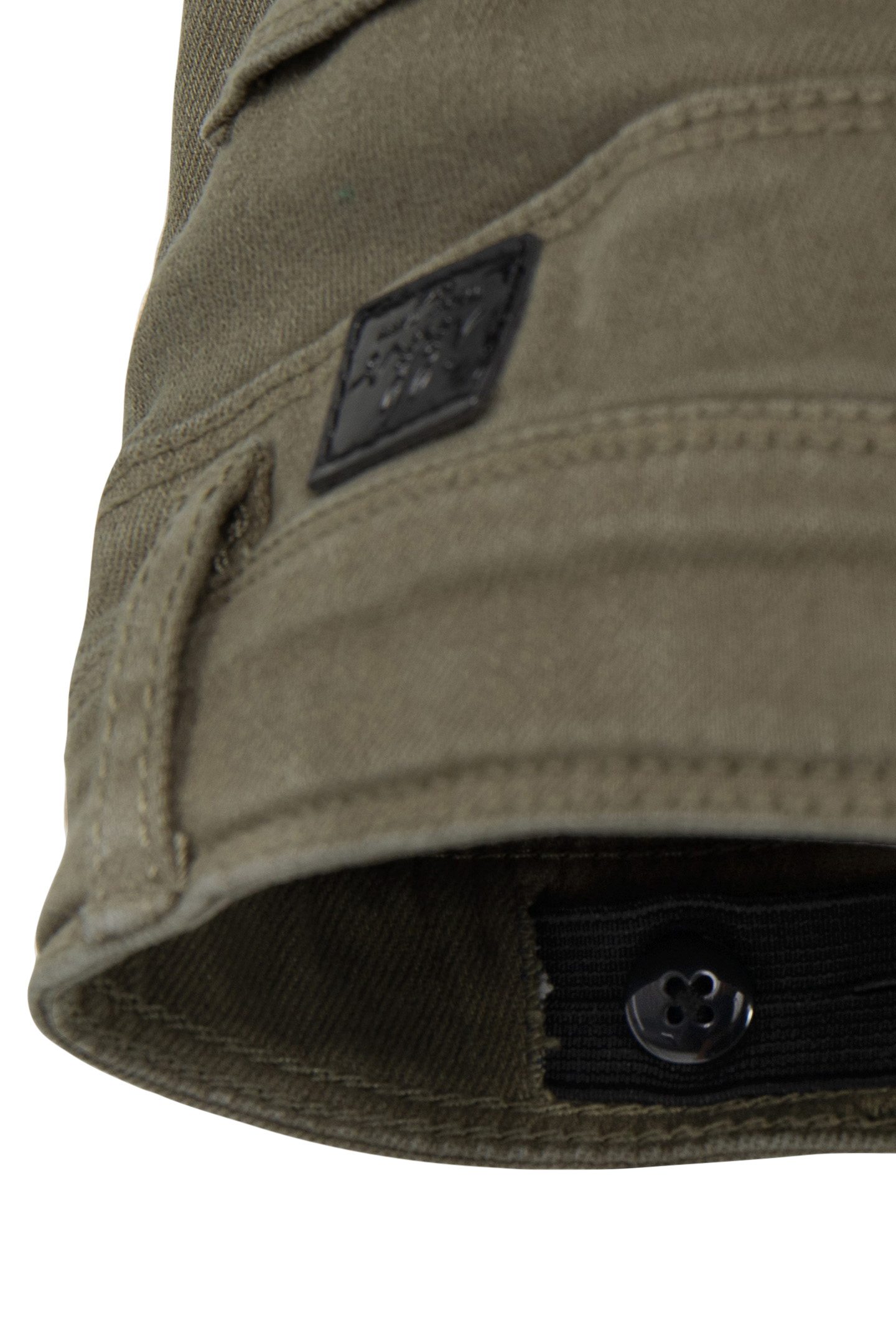 GIRL'S UPCYCLED SLIM KHAKI JEWEL-BRAIDED JEANS 7