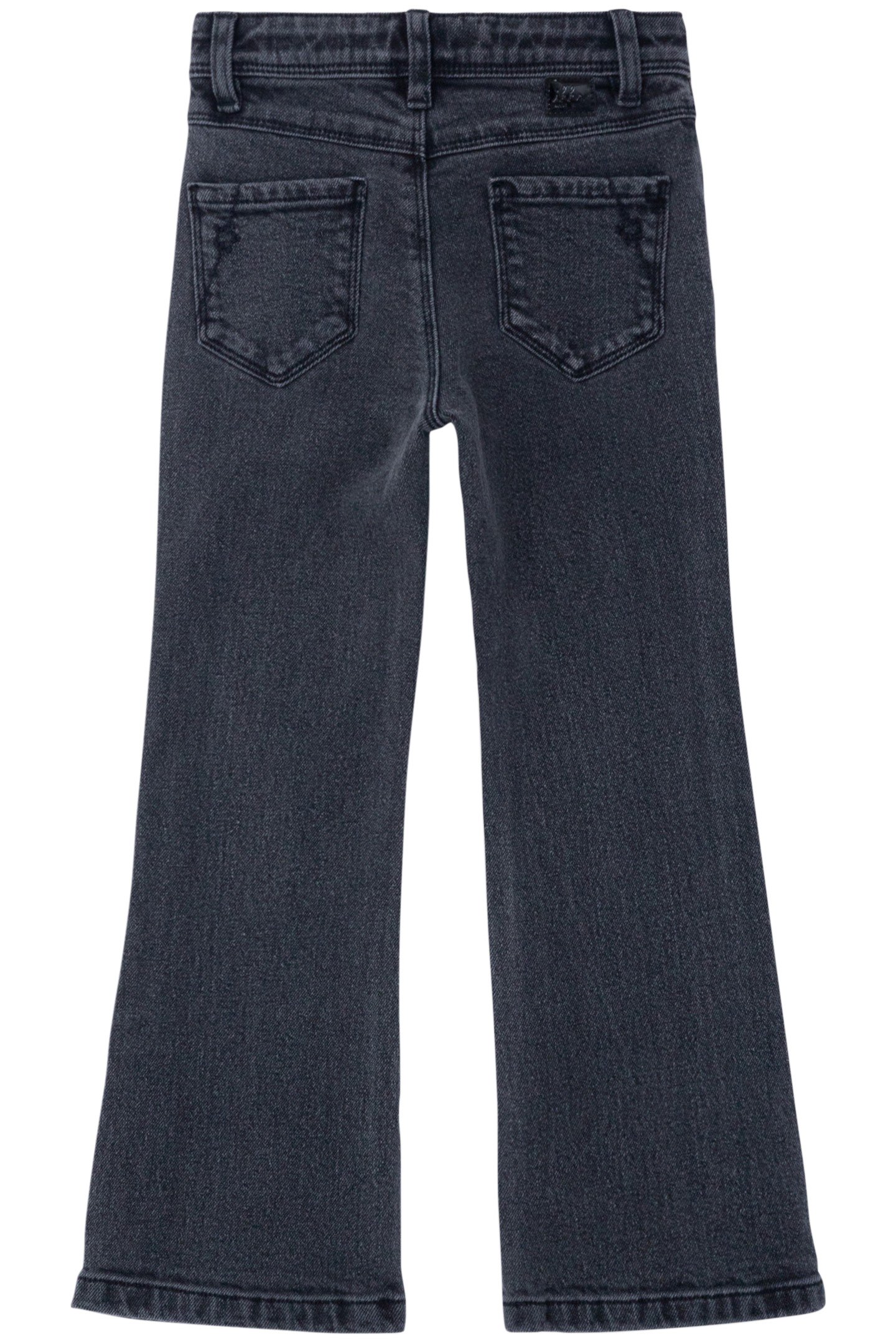 GIRLS' DARK GREY FLARE JEANS 2