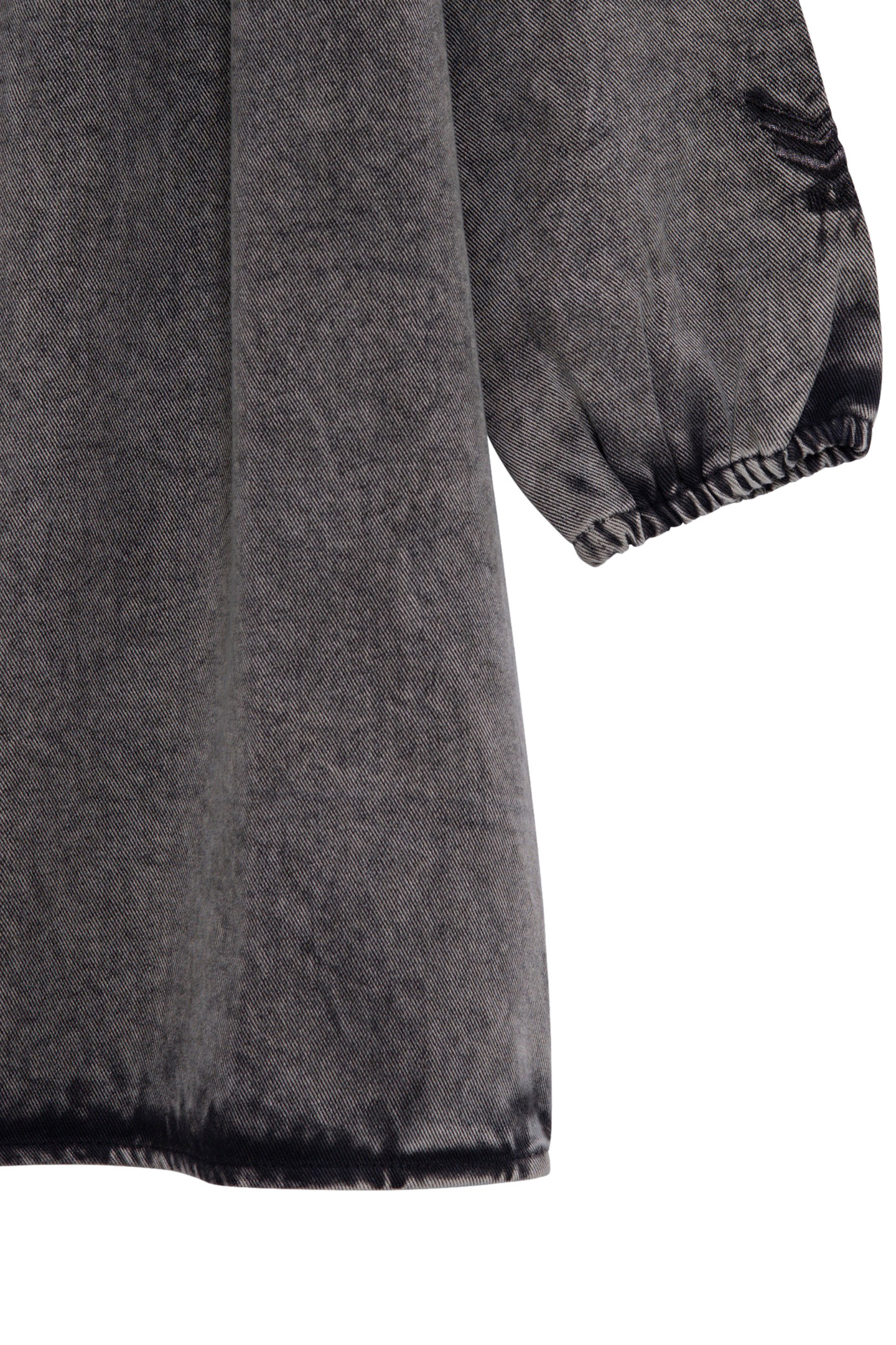 FADED BLACK GIRL'S DRESS WITH RUFFLES AND STUDS 4