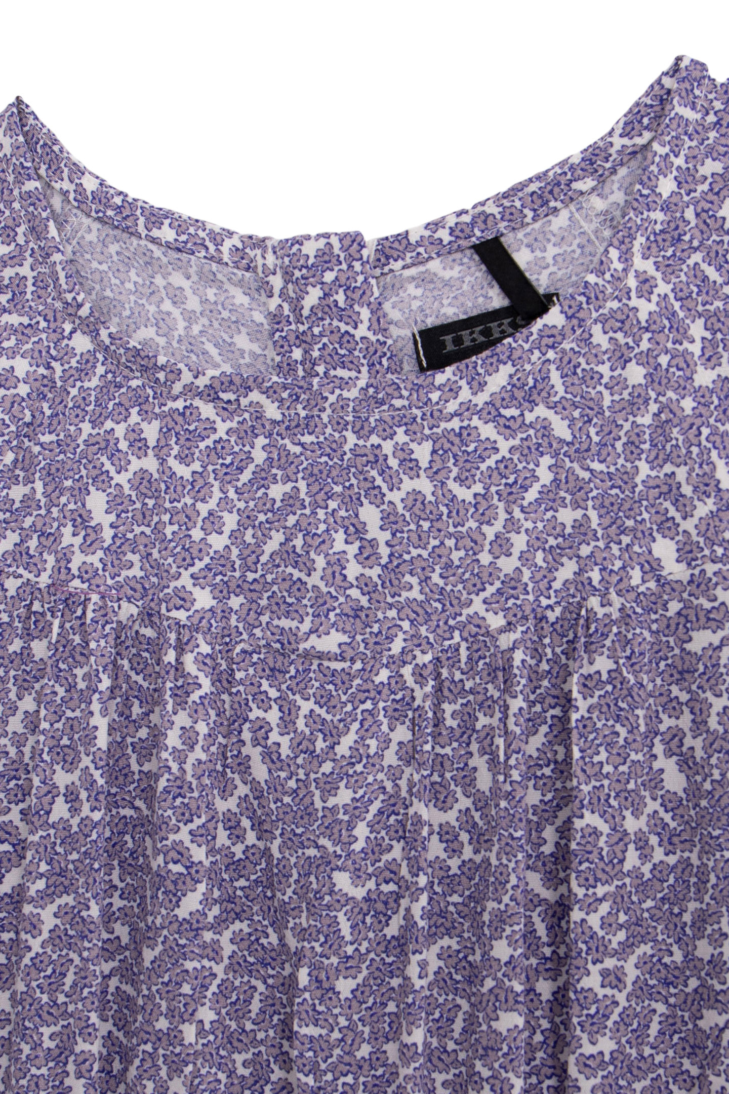 ECRU LONG DRESS LENZING™ ECOVERO™ MAUVE FLOWERS GIRL 3