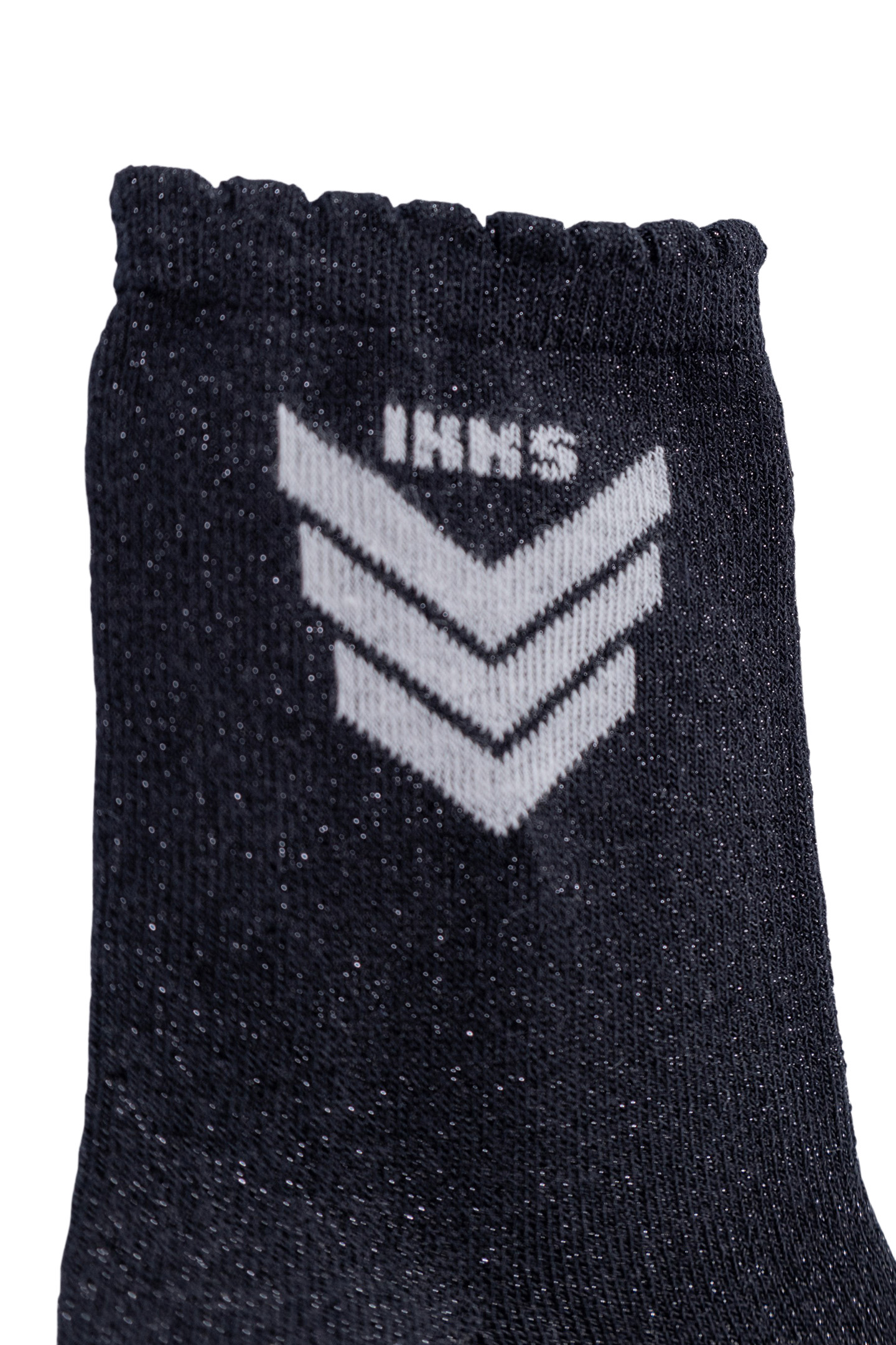 GIRL'S BLACK GLITTER, ECRU AND LEOPARD SOCKS 4