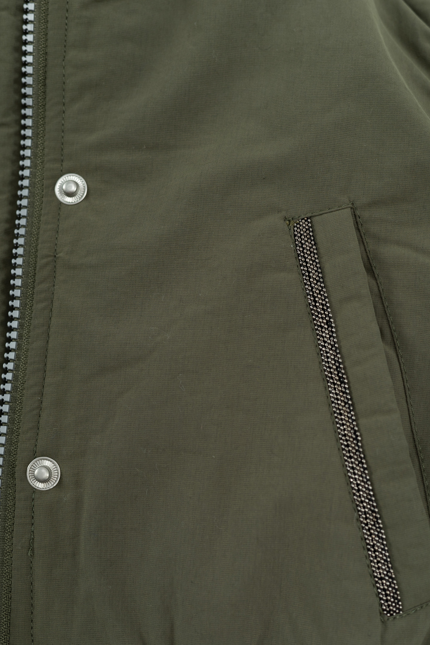 GIRL'S 3-IN-1 KHAKI PARKA WITH SILVER QUILTED DOWN JACKET 9