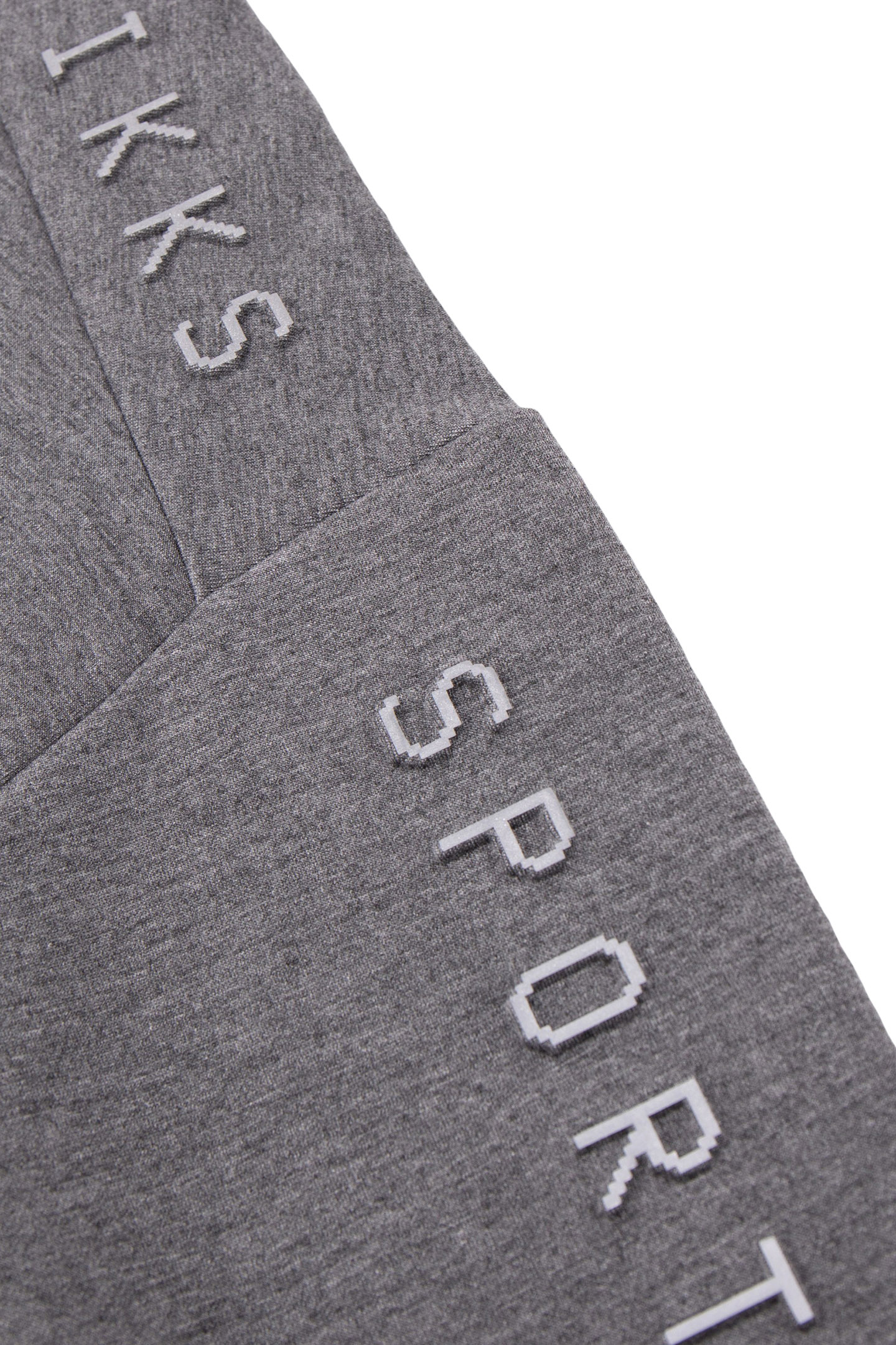 BOY'S GREY HOODIE, REFLECTIVE SLEEVES, EMBOSSED SLOGAN 4