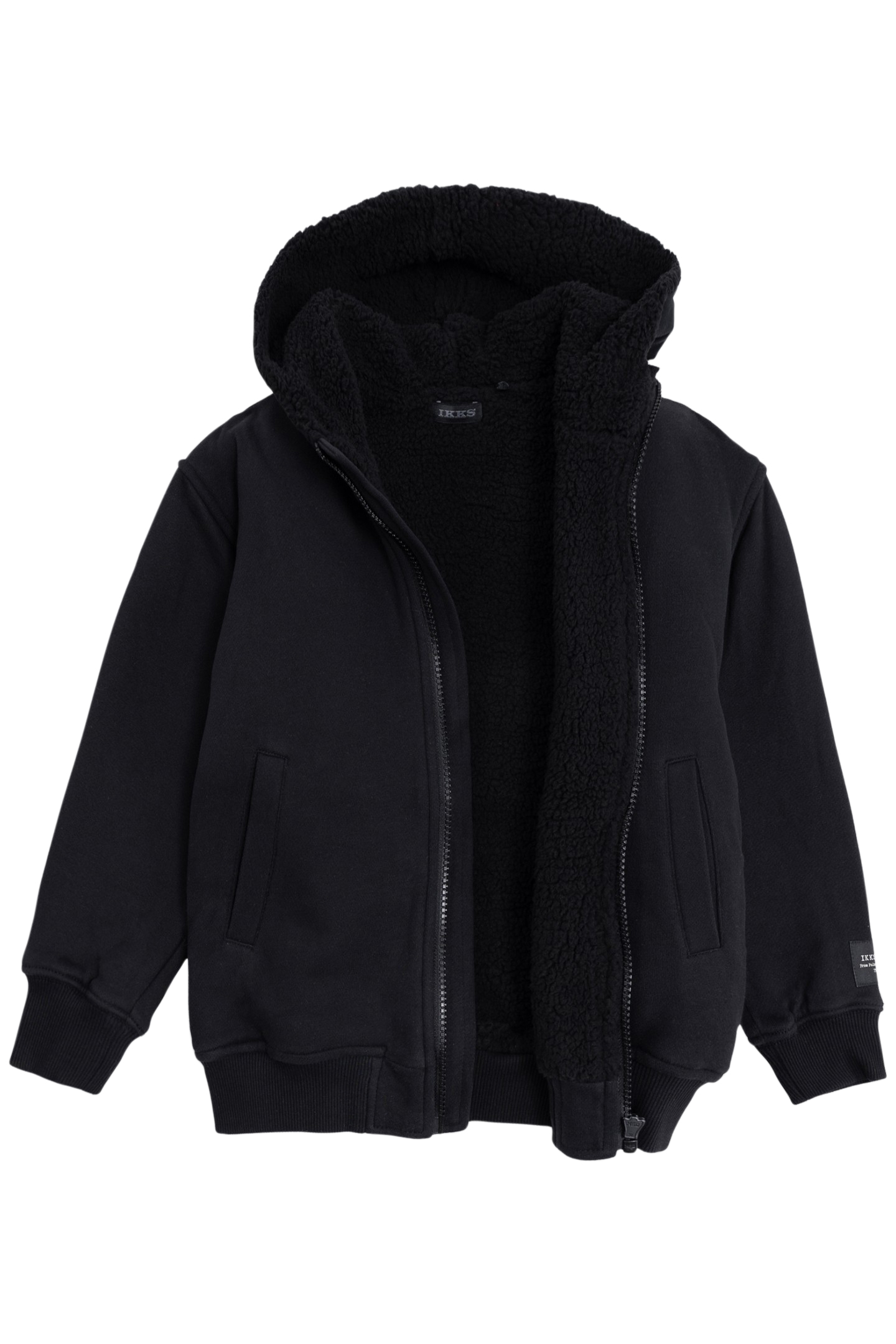 BOY'S BLACK EMBROIDERED AND STUDDED BACK CARDIGAN 3