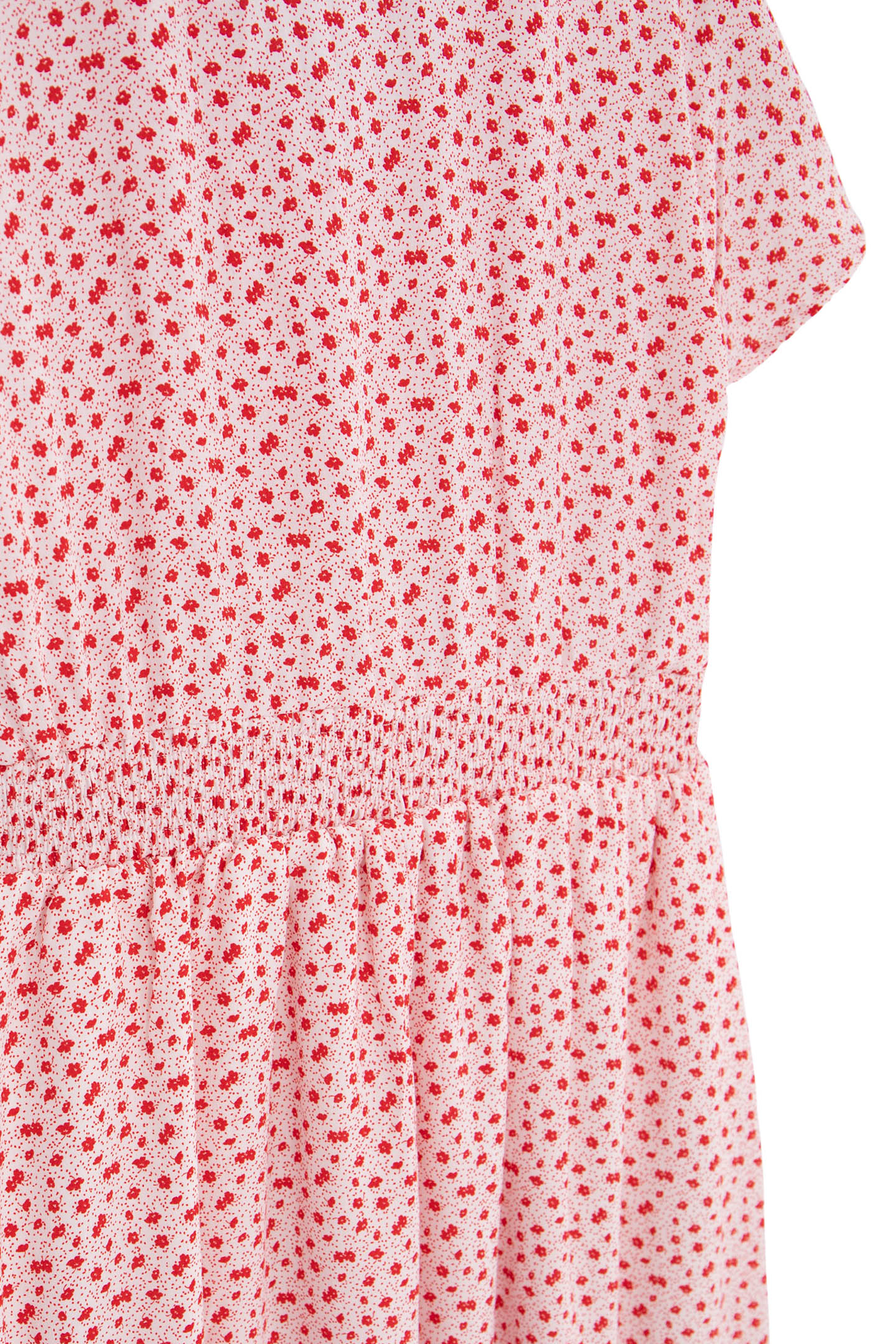 ECRU MIDI DRESS LENZING™ ECOVERO™ RED FLOWERS GIRL 4