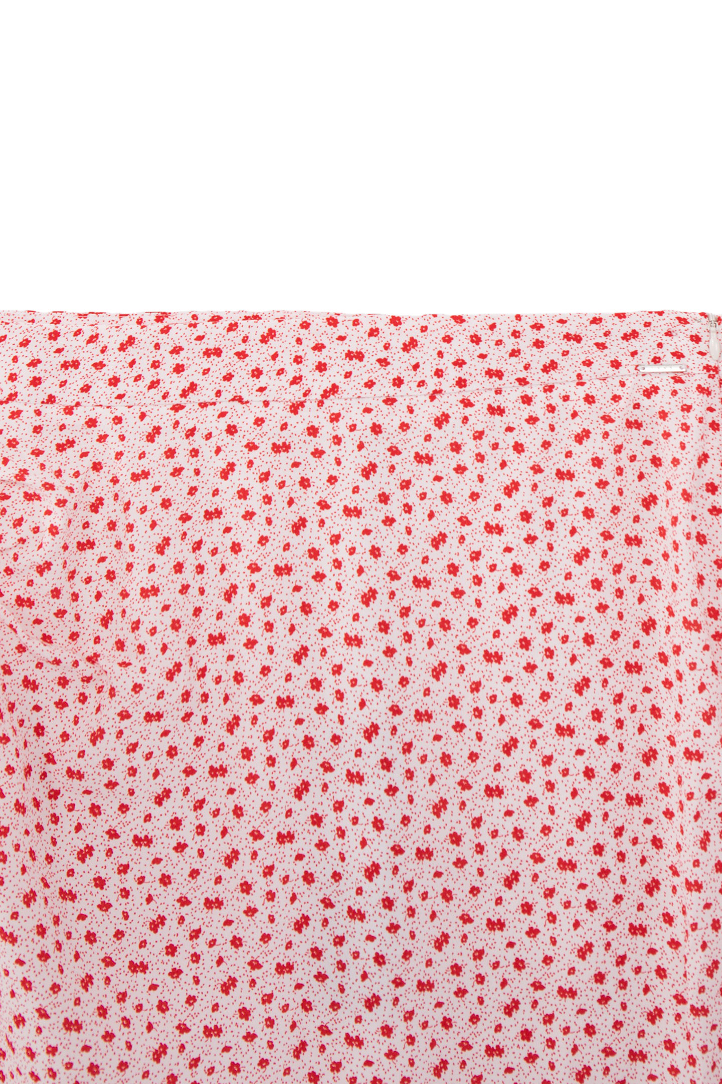 SHORT ECRU SKIRT LENZING™ ECOVERO™ RED FLOWERS GIRL 5