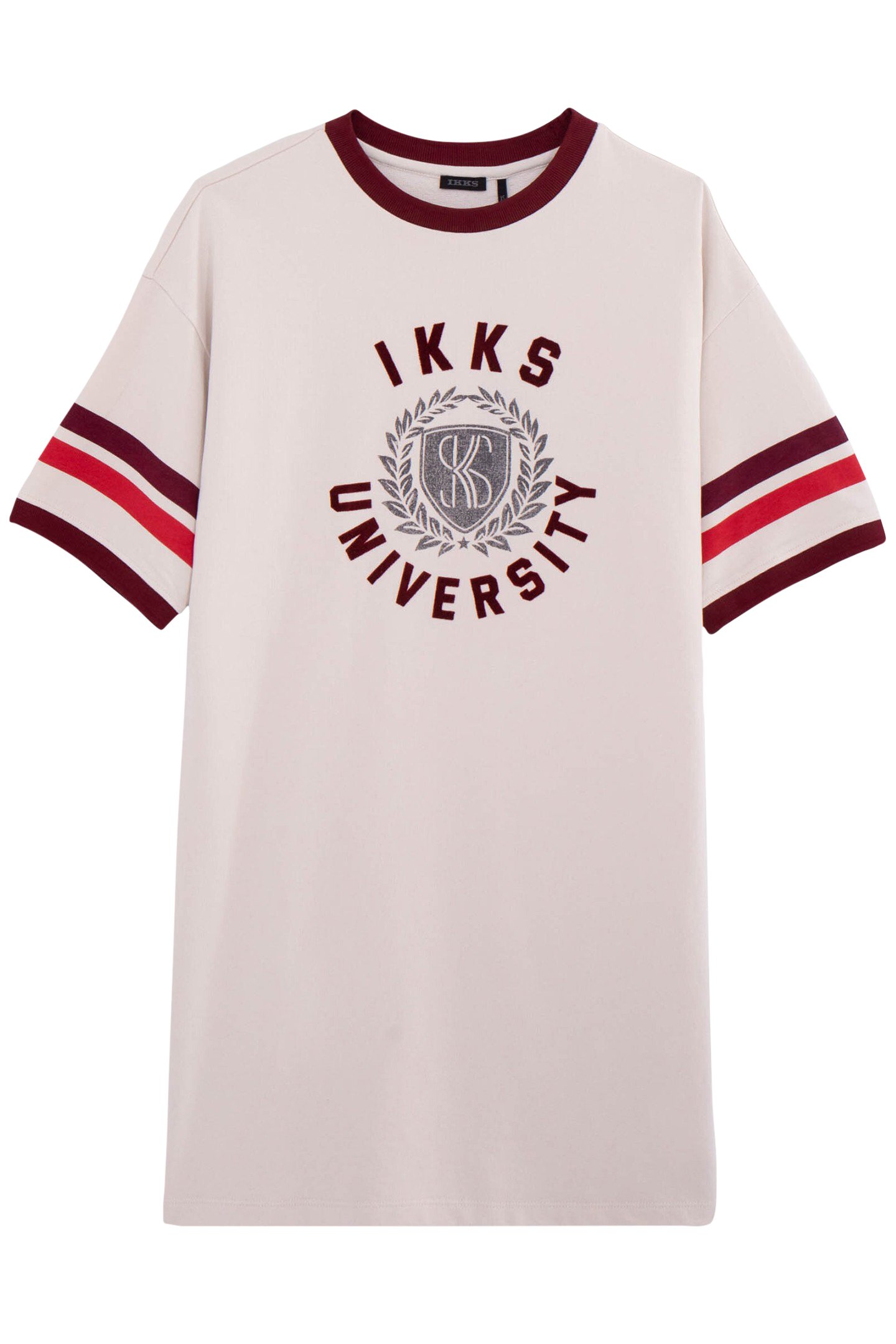 BEIGE COLLEGE GIRL T-SHIRT DRESS 1