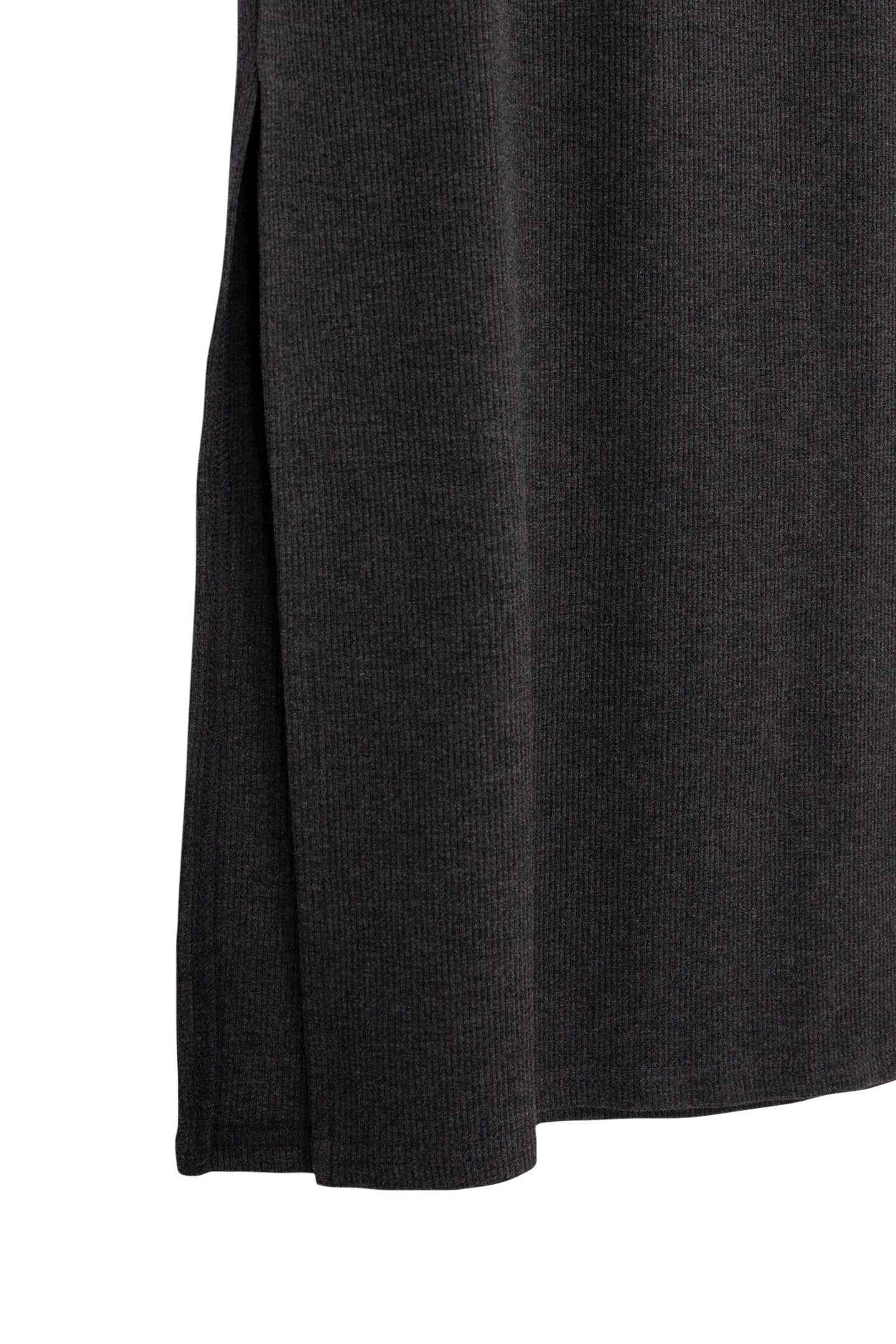 GIRL'S GREY RIB-KNIT TUBE DRESS 3