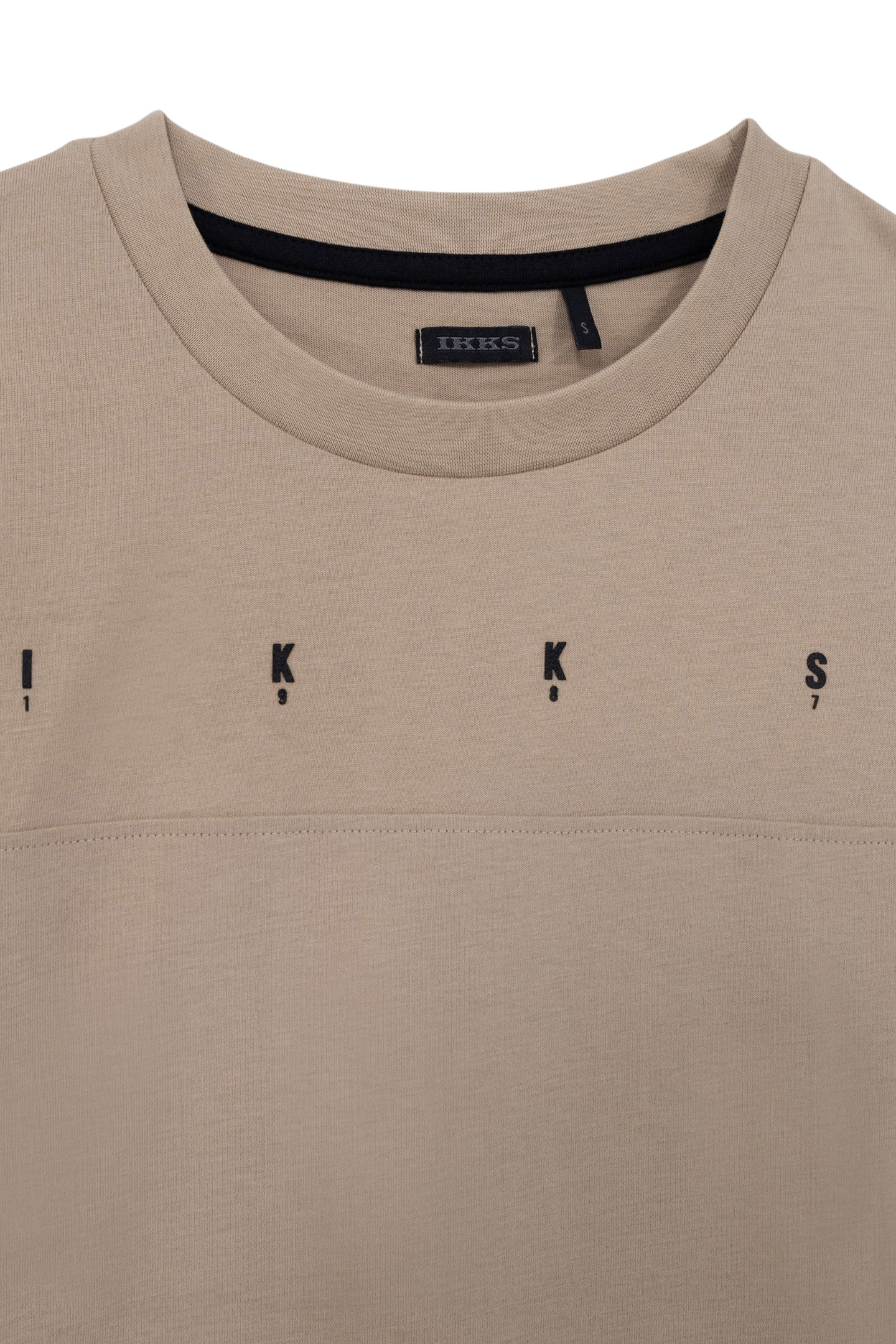 BOY'S BEIGE ORGANIC COTTON MAXI VISUAL BACK T-SHIRT 3