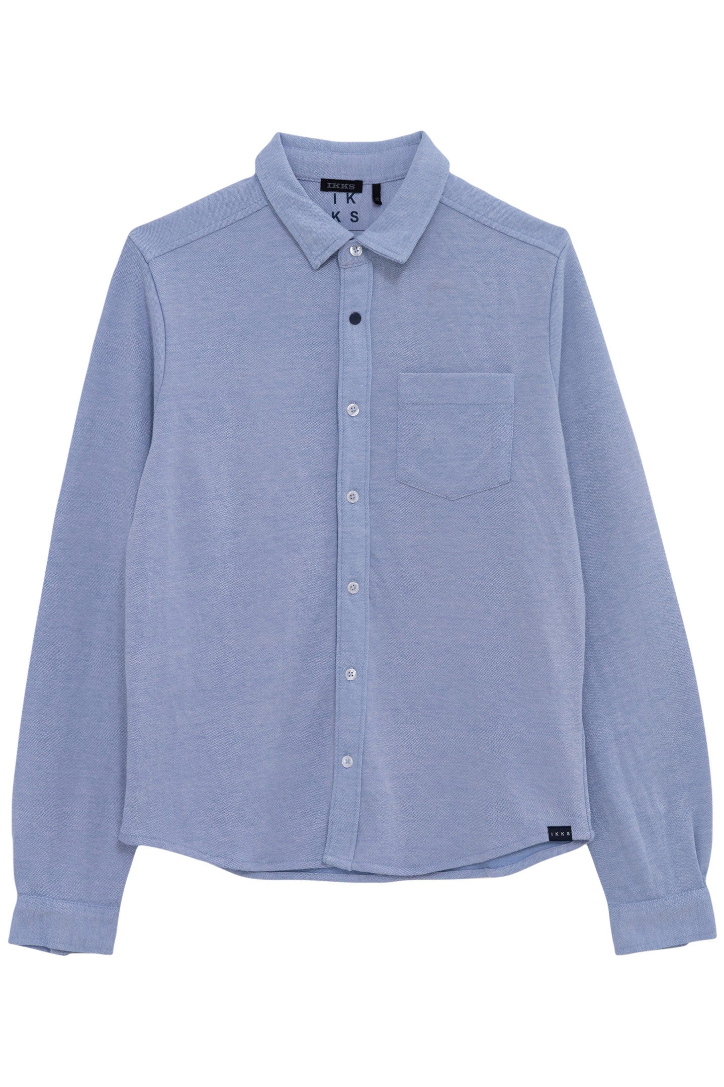BOY'S BLUE DENIM-EFFECT KNIT SHIRT 1