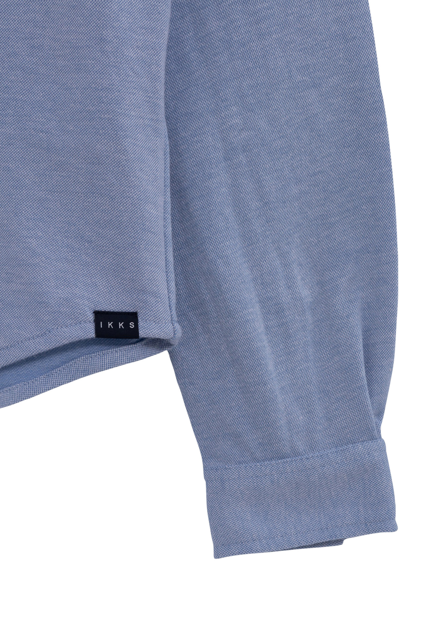 BOY'S BLUE DENIM-EFFECT KNIT SHIRT 5