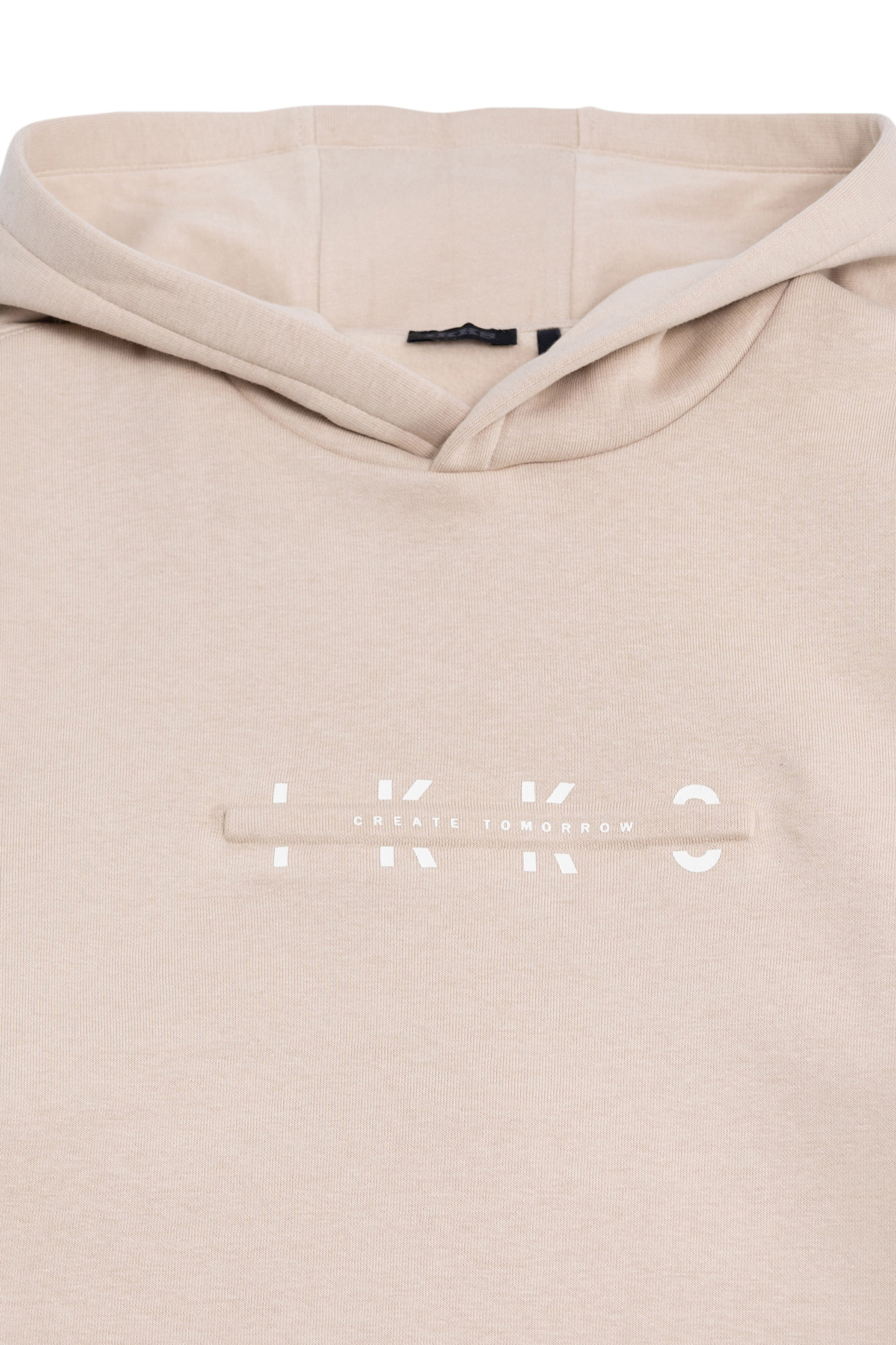 BOYS' BEIGE HOODIE WITH EMBOSSED MESSAGES 3