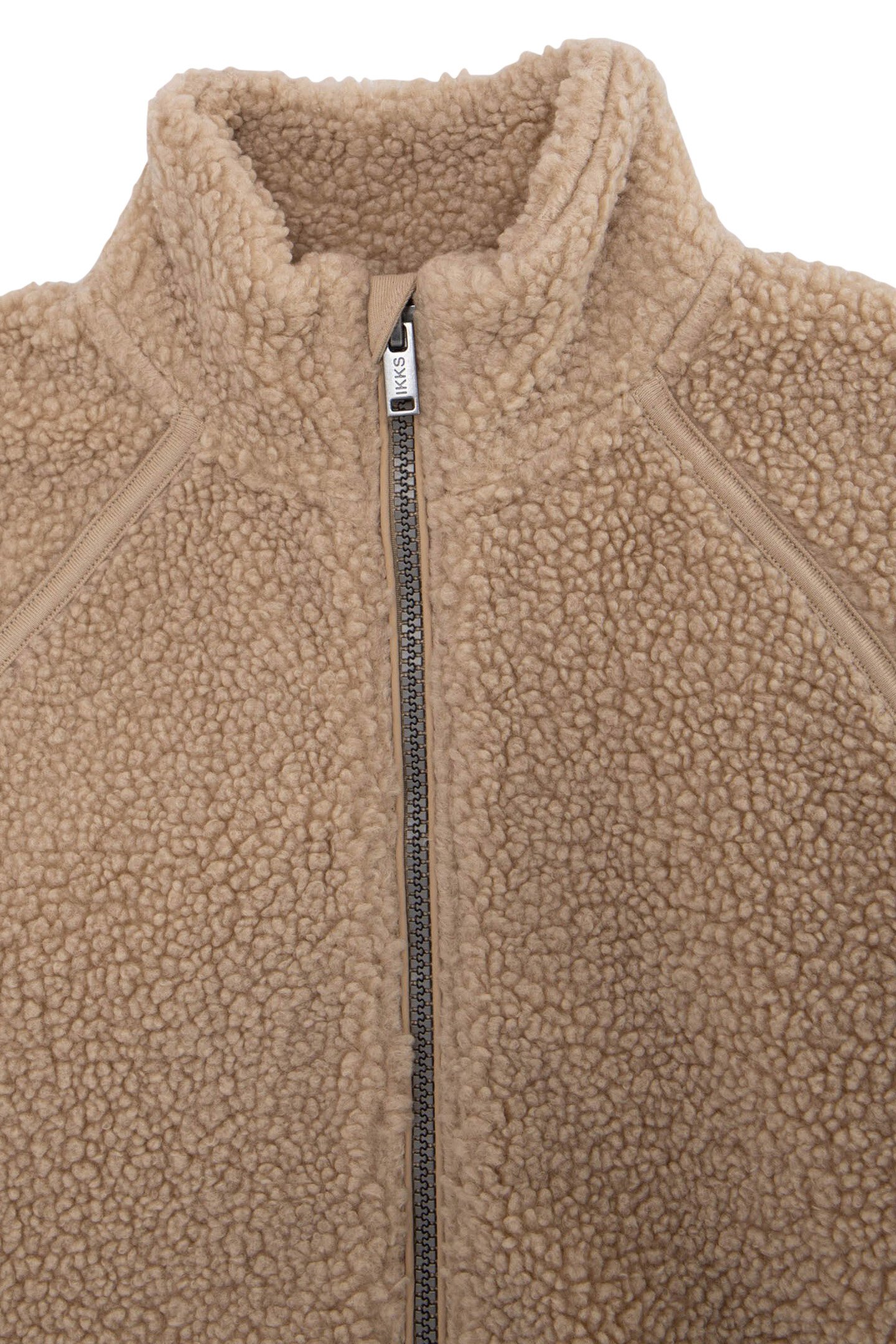 BOY'S BEIGE RECYCLED SHERPA CARDIGAN WITH ZIPPED POCKETS 3