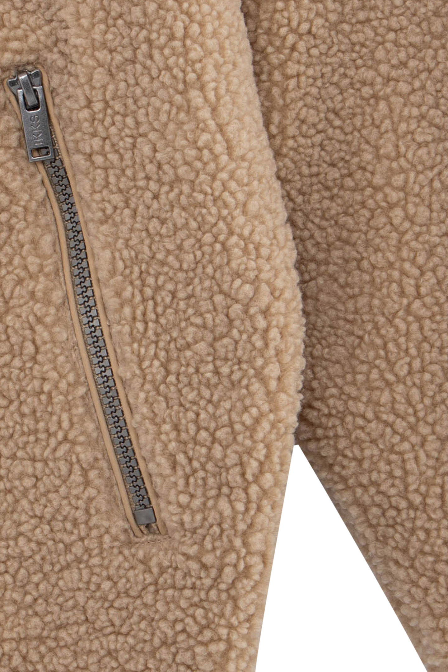 BOY'S BEIGE RECYCLED SHERPA CARDIGAN WITH ZIPPED POCKETS 5