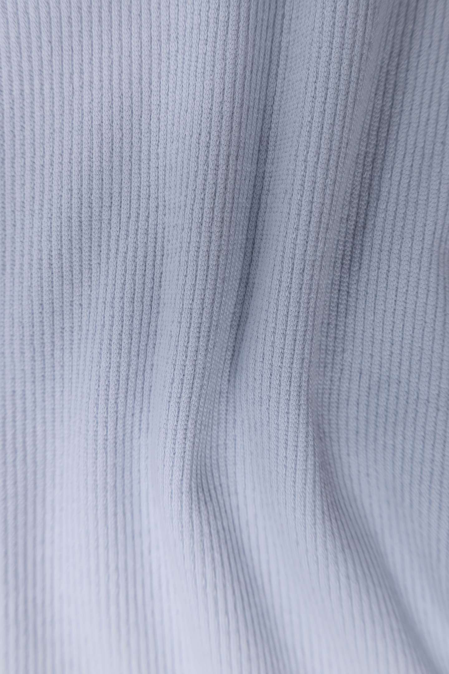 GIRLS' SKY-BLUE RIB-KNIT T-SHIRT 6