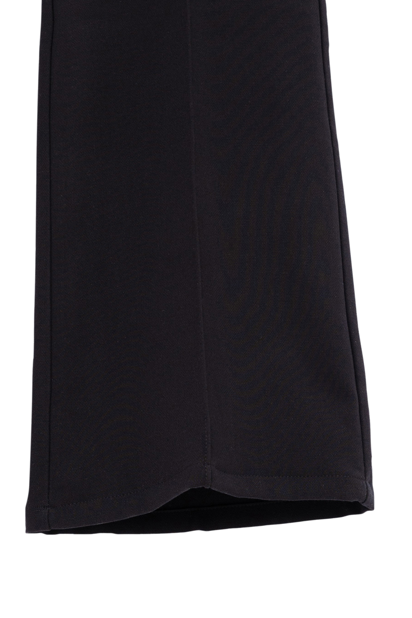 BLACK FLARE PANTS WITH PLEATED EDGING FOR GIRLS 5