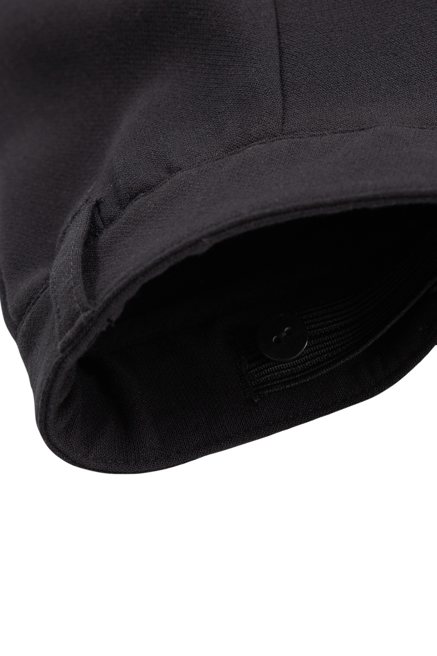 BLACK FLARE PANTS WITH PLEATED EDGING FOR GIRLS 6