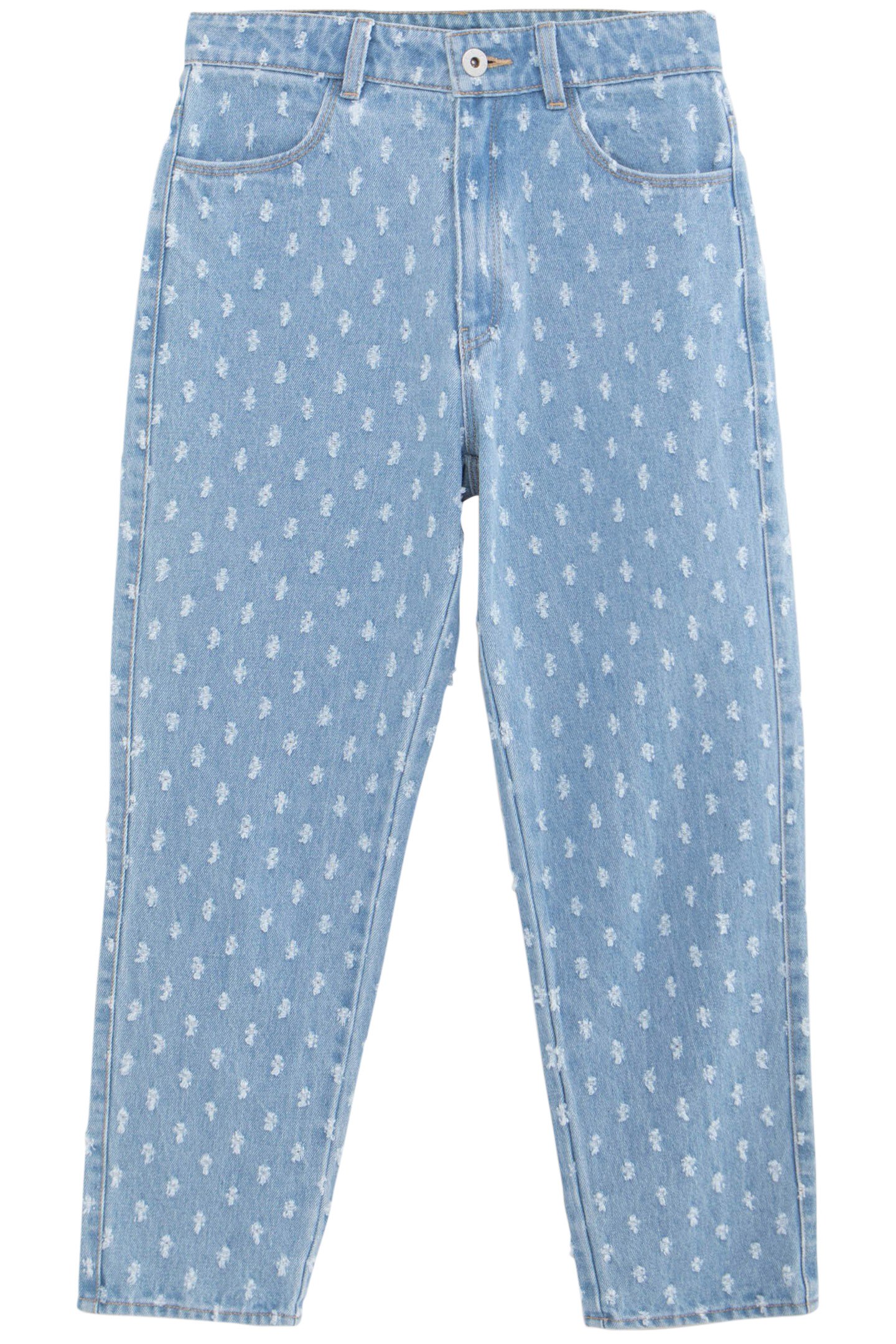 MOM BLUE ALLOVER GIRL JEANS 1