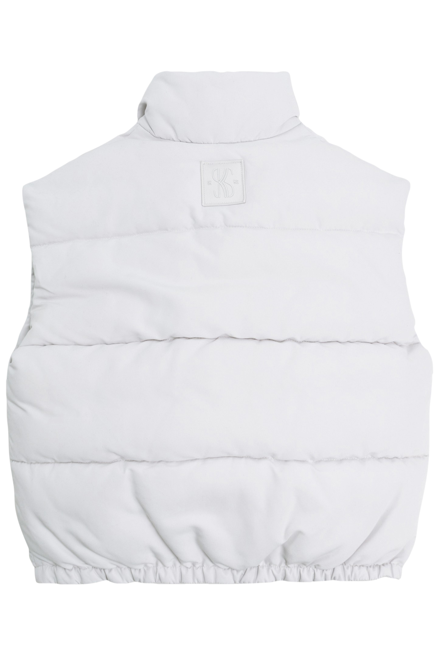 GIRL'S ECRU SLEEVELESS DOWN JACKET 2