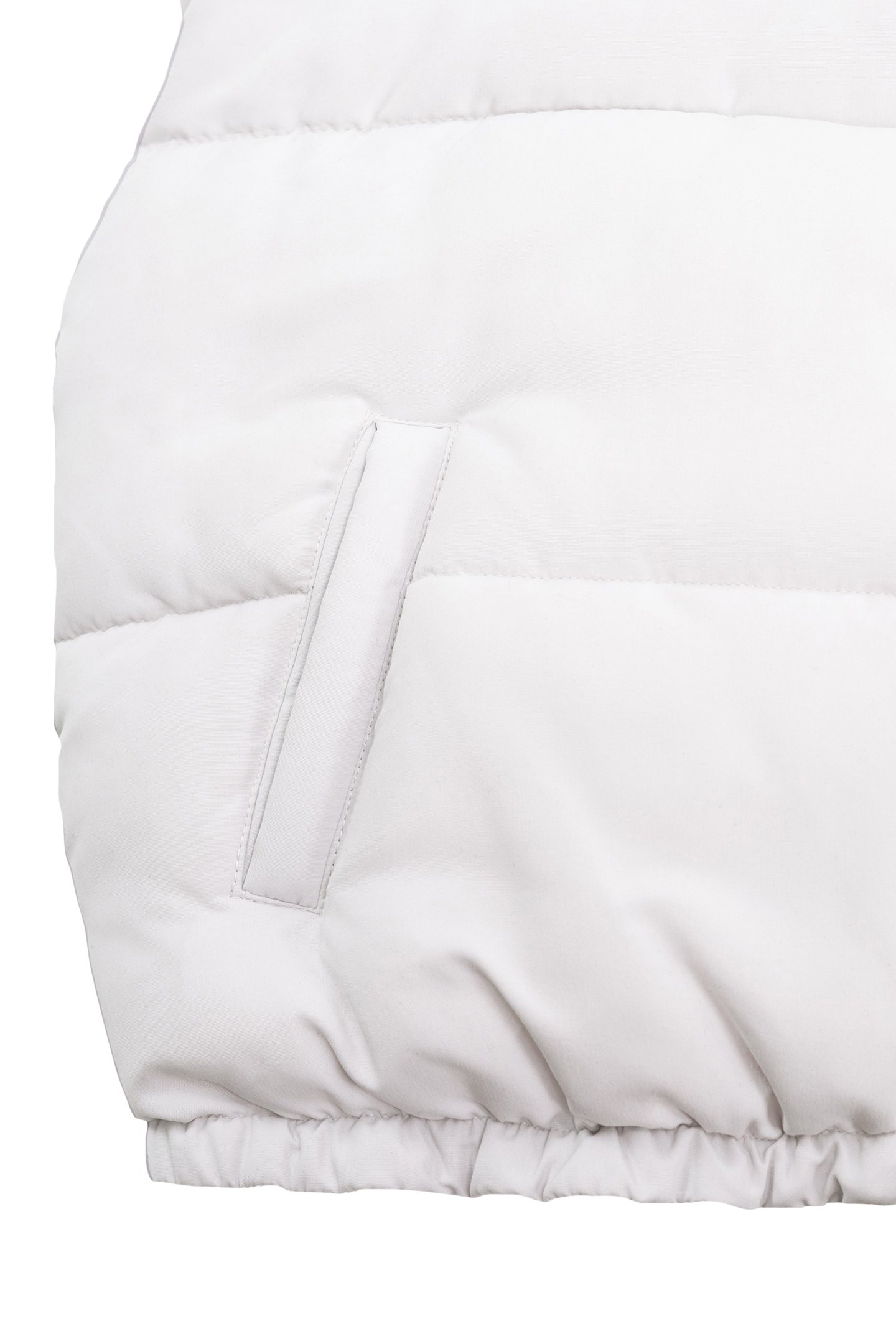 GIRL'S ECRU SLEEVELESS DOWN JACKET 5