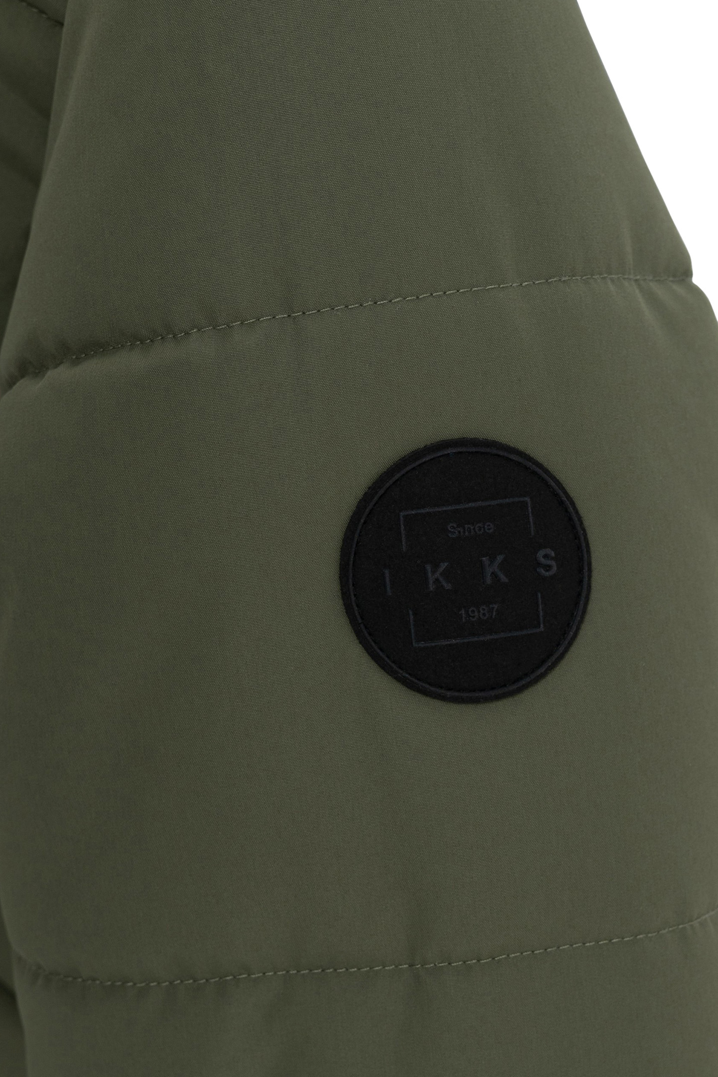 BOY'S LONG KHAKI QUILTED DOWN JACKET 8