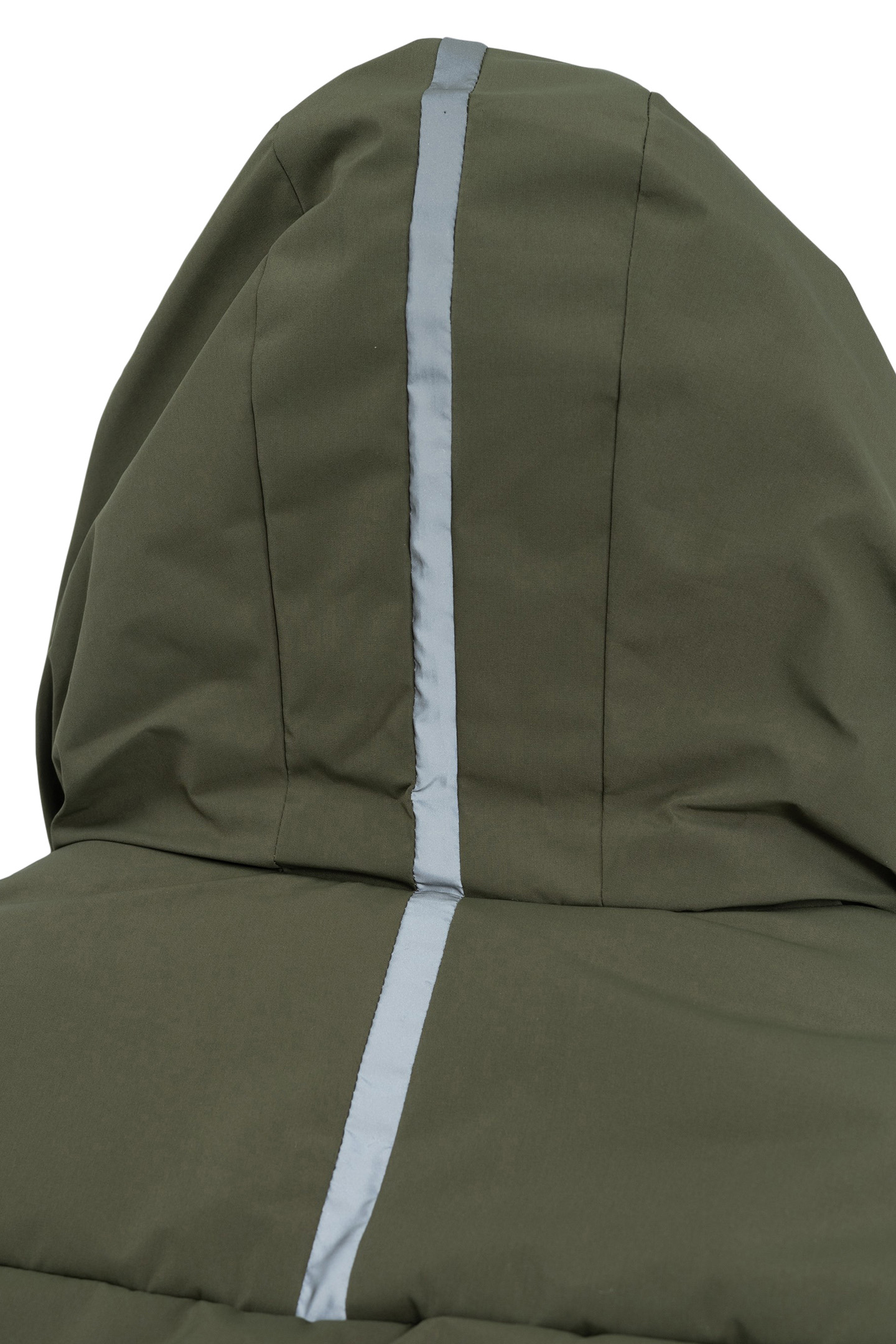 BOY'S LONG KHAKI QUILTED DOWN JACKET 4