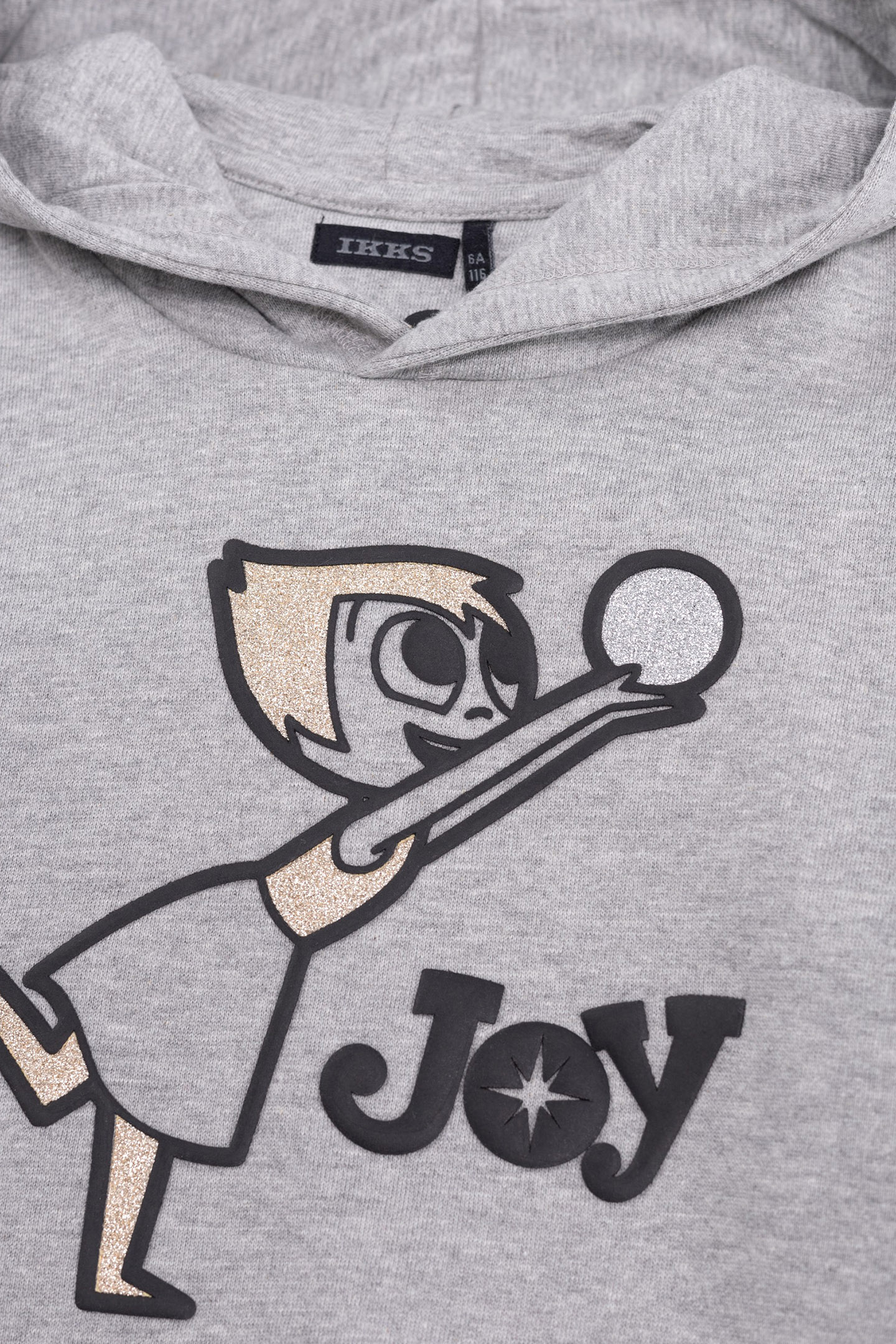 SWEAT GREY ORGANIC COTTON VISUEL JOIE VICE-VERSA GIRL 4