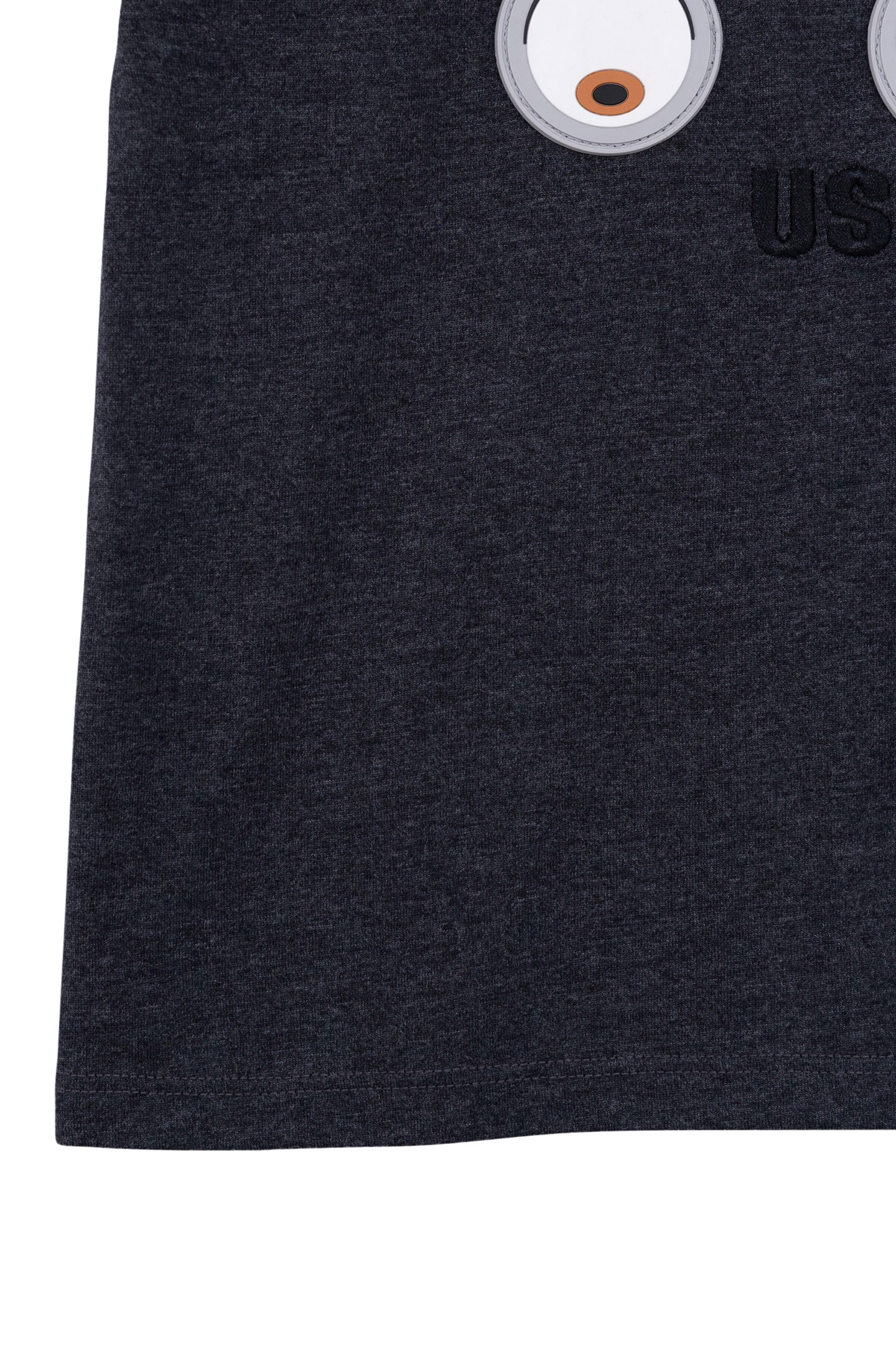 GREY ORGANIC COTTON T-SHIRT WITH 4 MINIONS BOY EYE BADGES 4