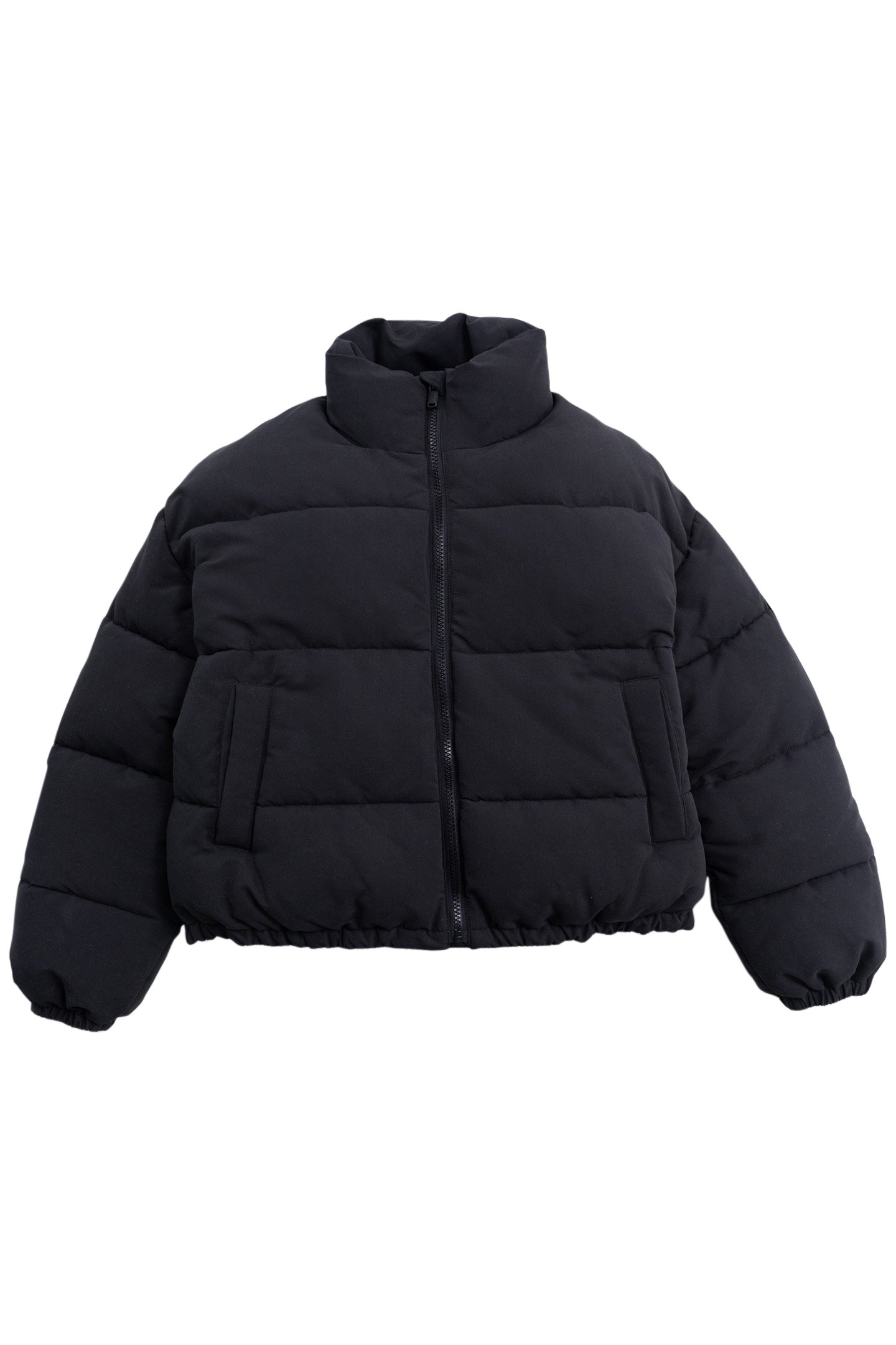GIRL'S BLACK RECYCLED QUILTED DOWN JACKET 1