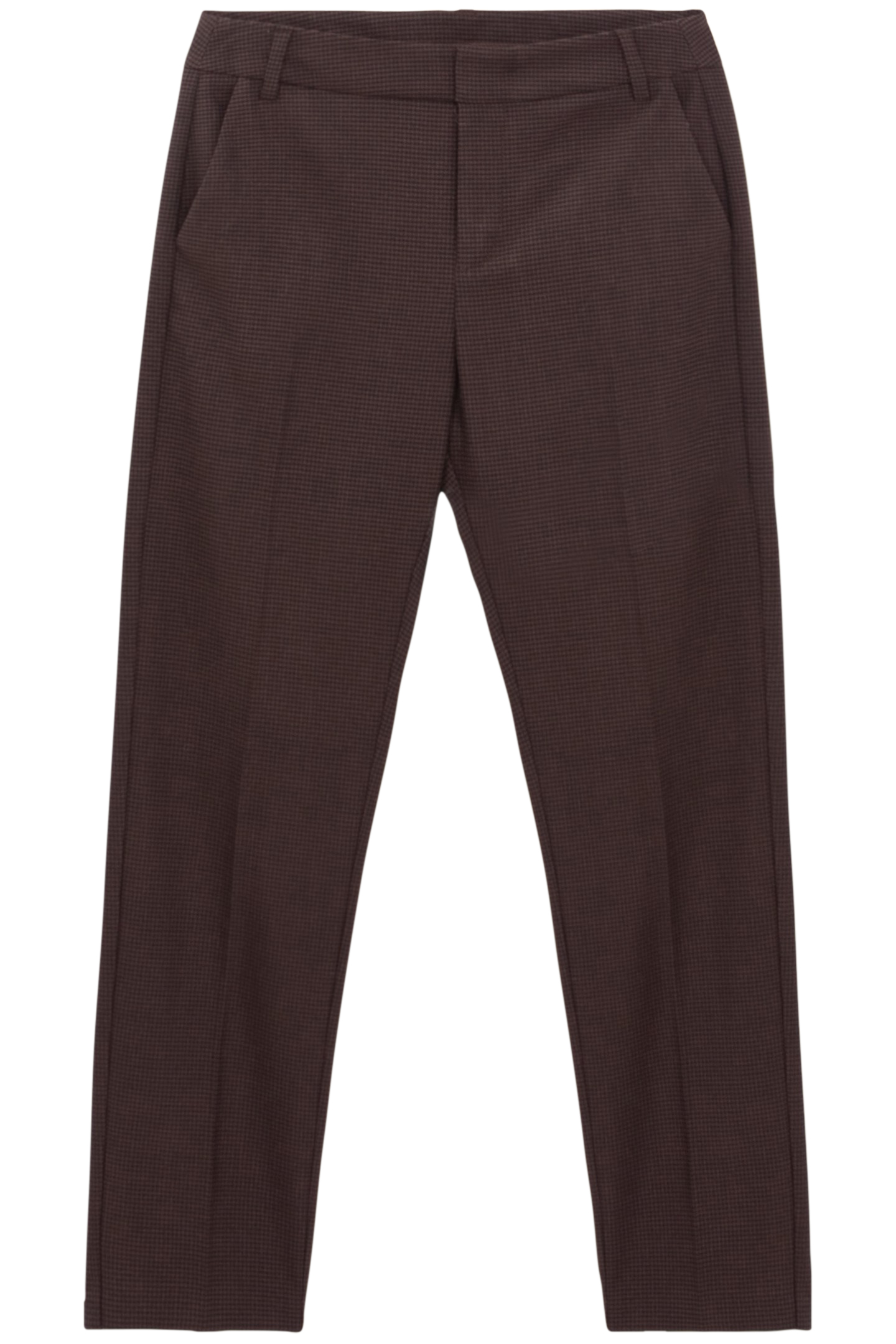 CAMEL HOUNDSTOOTH SUIT TROUSERS 3