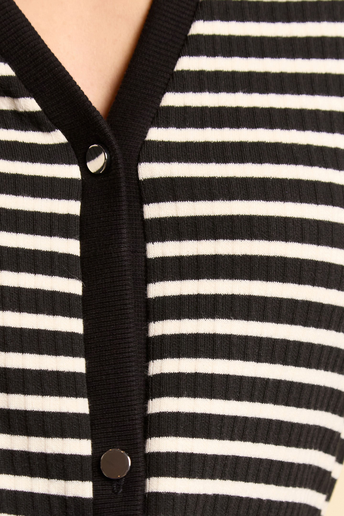 BLACK BUTTONED SAILOR-STRIPE LONG DRESS 6