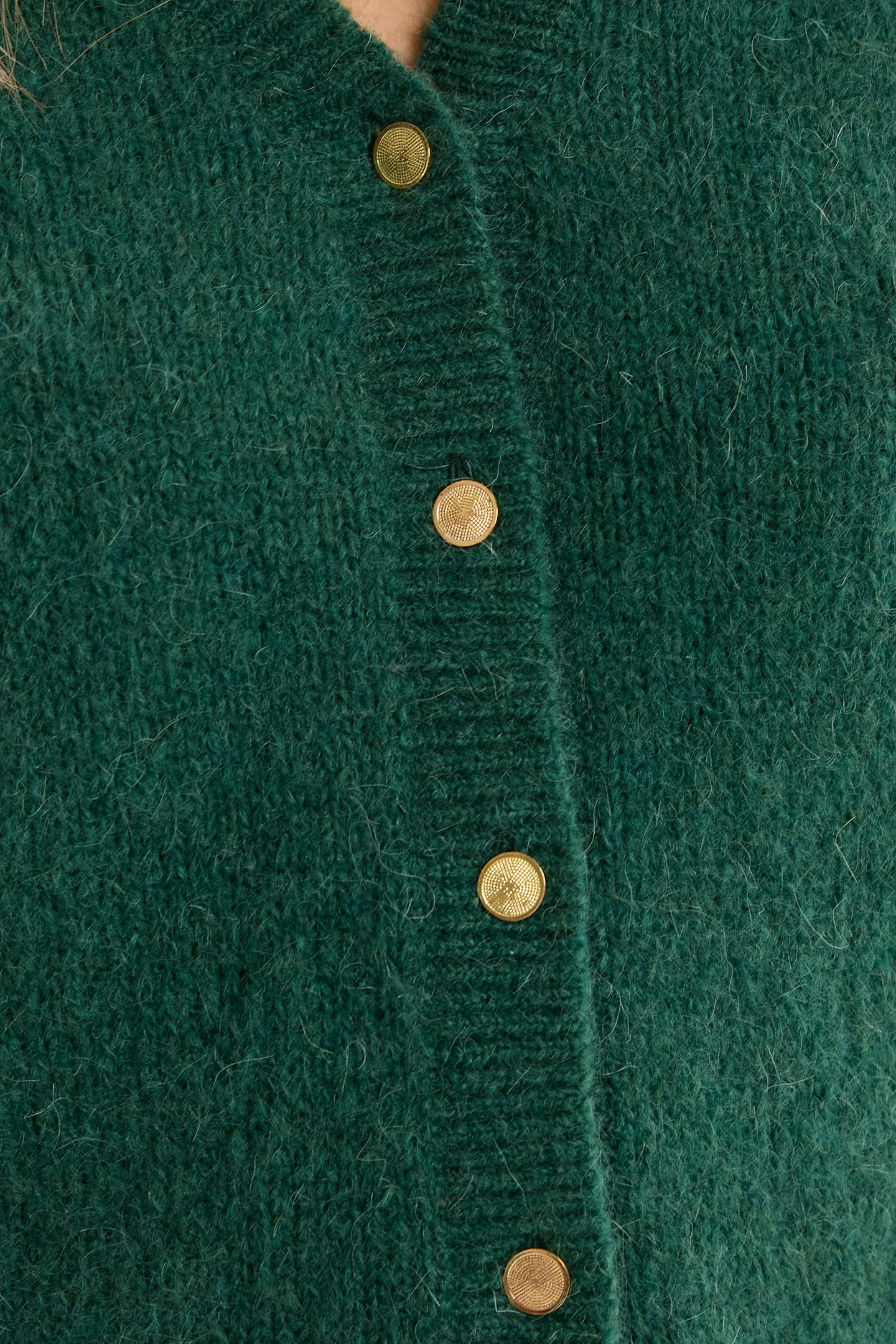 FANCY KNIT CARDIGAN MIDNIGHT GREEN 6