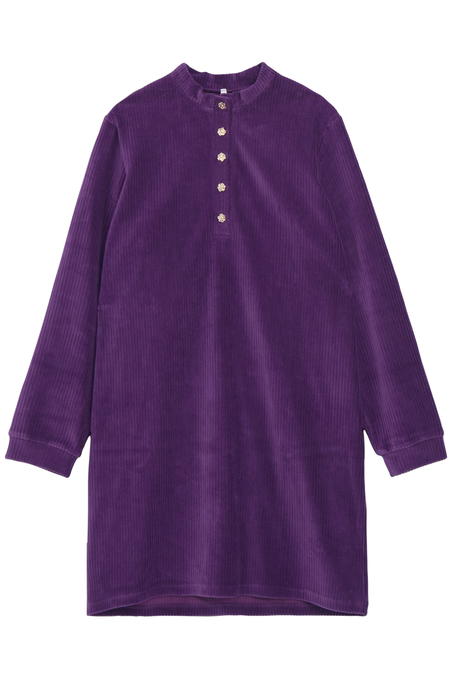 DARK PURPLE CORDUROY DRESS 4