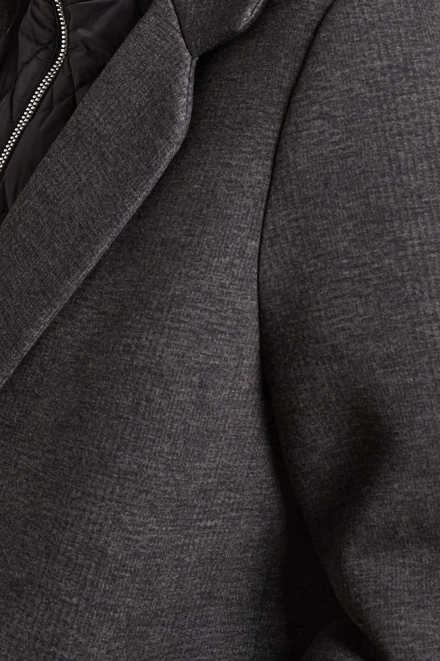 CHARCOAL COAT WITH DETACHABLE FACING 6