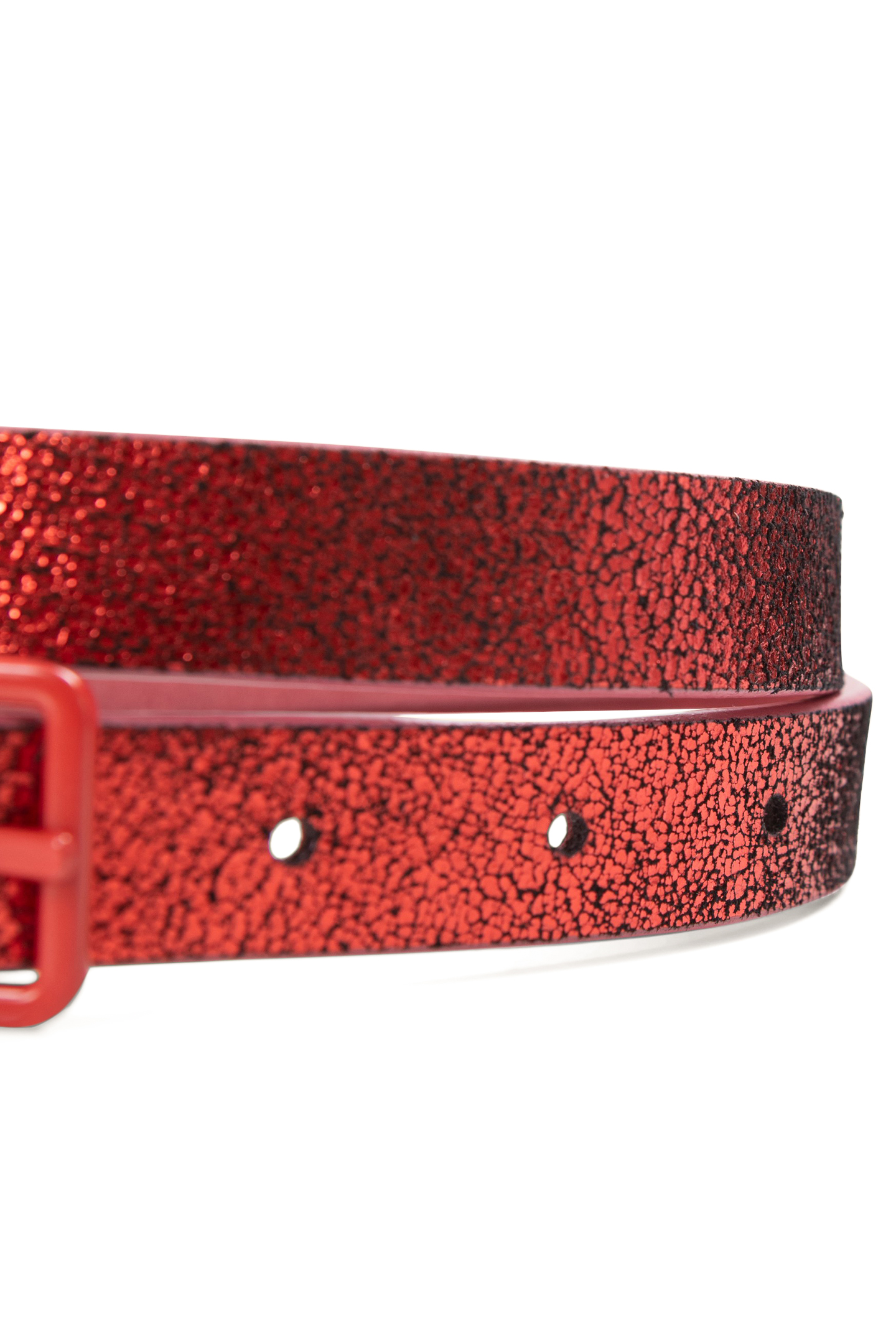 BUBBLE GUM/METALLIC RED REVERSIBLE BELT 5