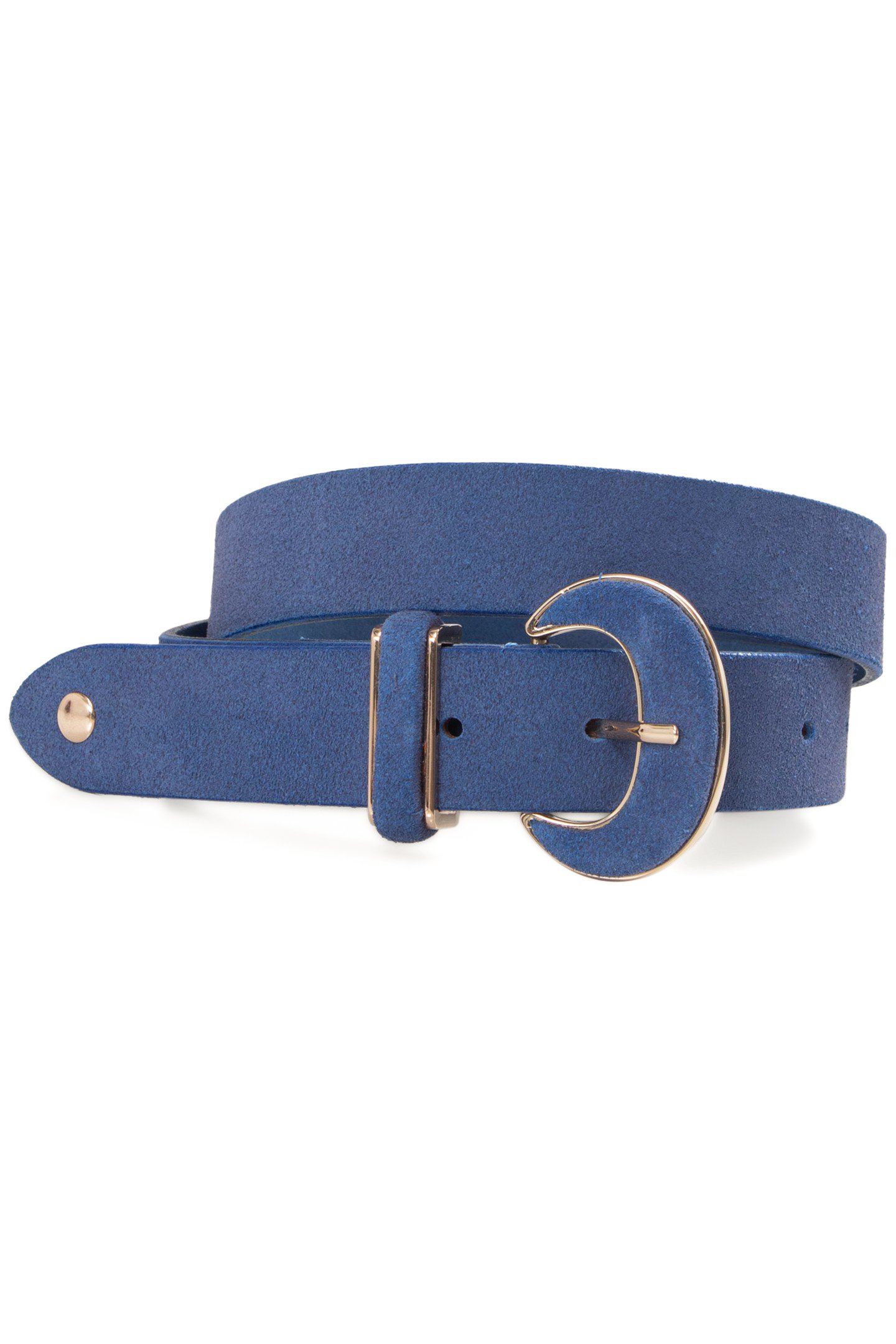 SKY BLUE SUEDE BELT by ICODE