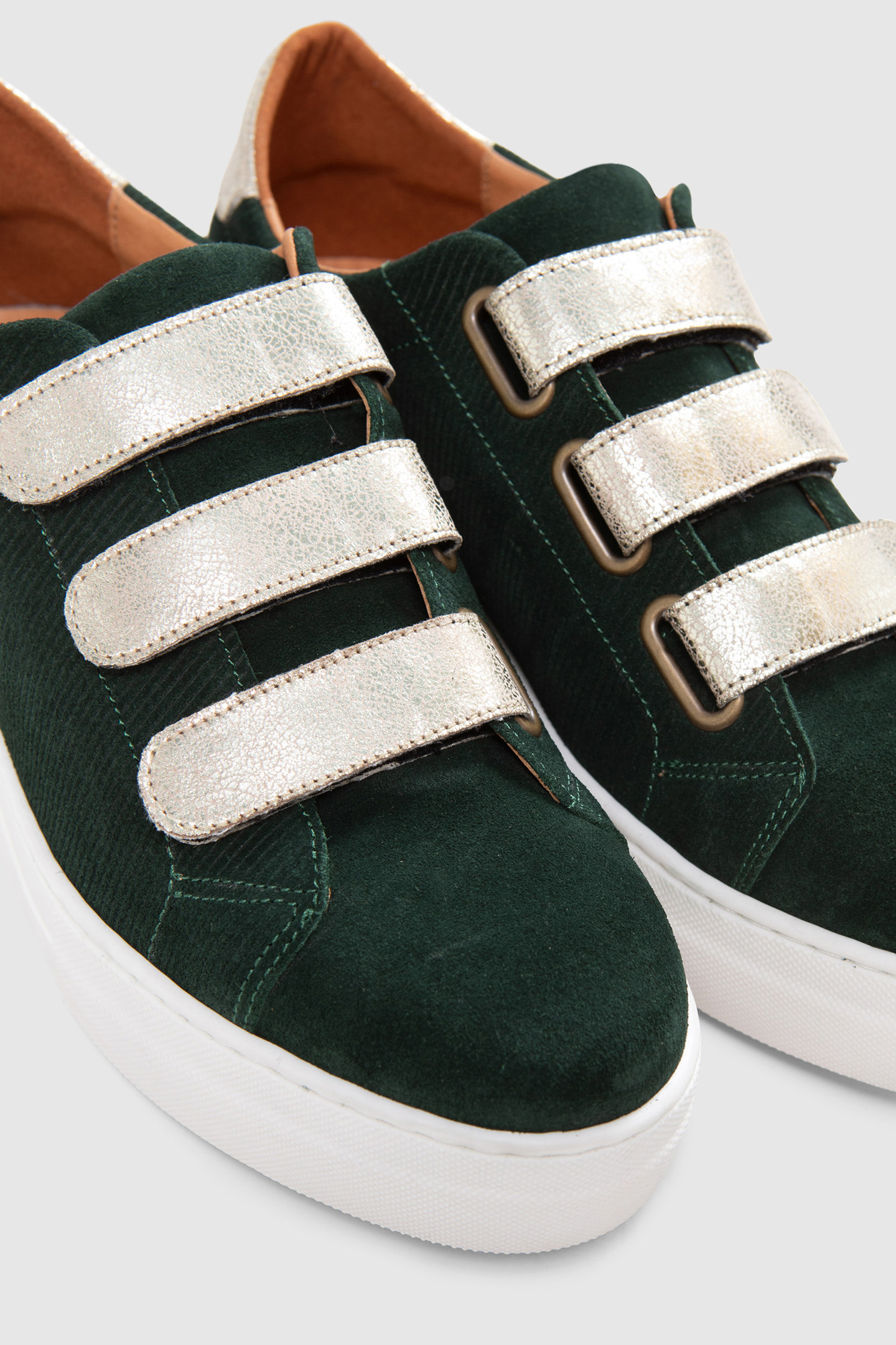 SNEAKERS IMPERIAL GREEN WITH SILVER VELCRO 5